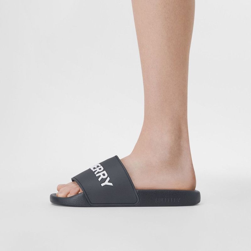 Burberry o1w1db10226 Logo Detail Slides In Blue Size US 6 / IT 36 - 4 Thumbnail