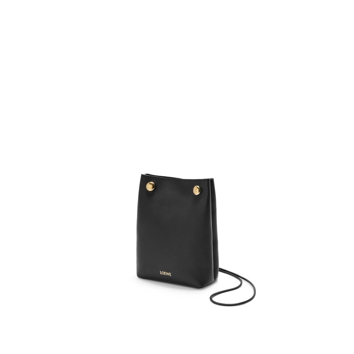 Loewe LOEWE Pebble $1850 Black Leather Pouch New And Authentic Size ONE SIZE - 1 Thumbnail