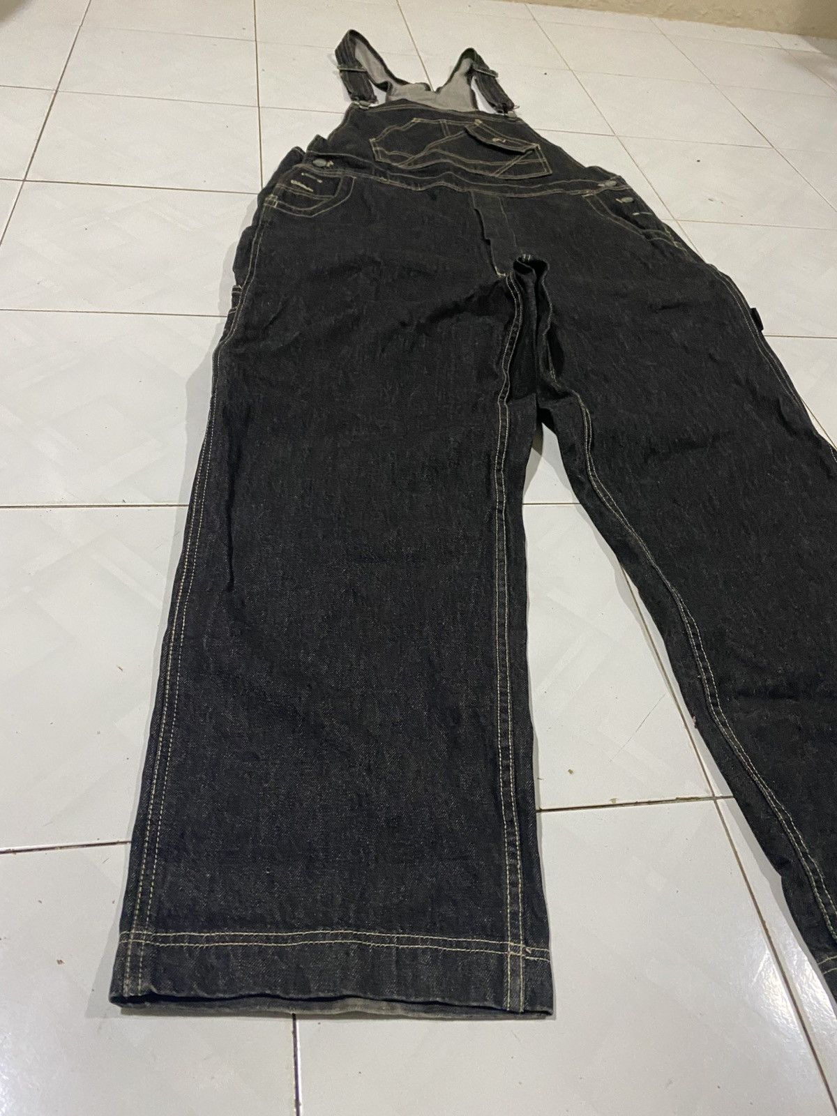 Sean John Y2K Sean John Baggy Carpenter Overalls Denim Size US 41 - 3 Thumbnail