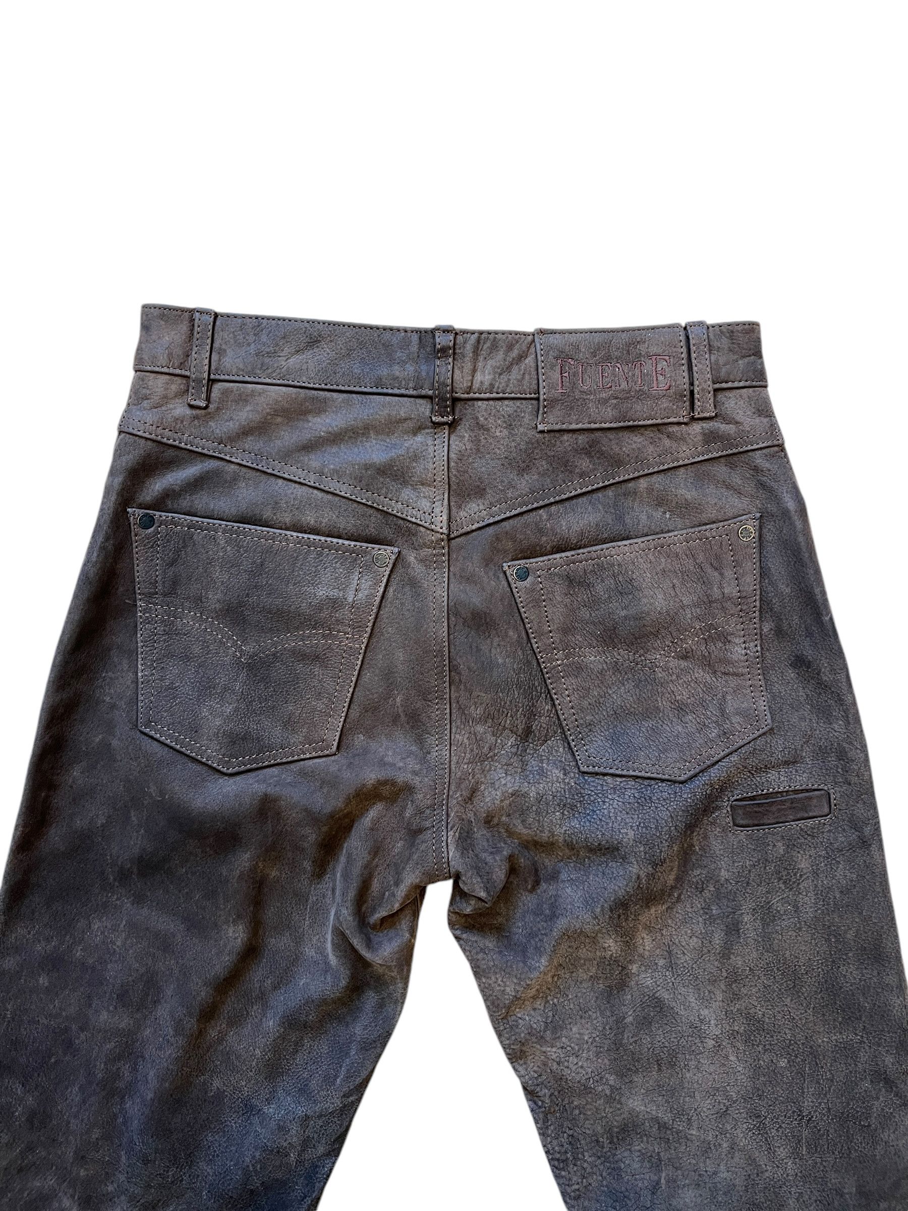 Vintage Vintage Brown Leather Motorcycle Pants Size US 30 / EU 46 - 2 Thumbnail