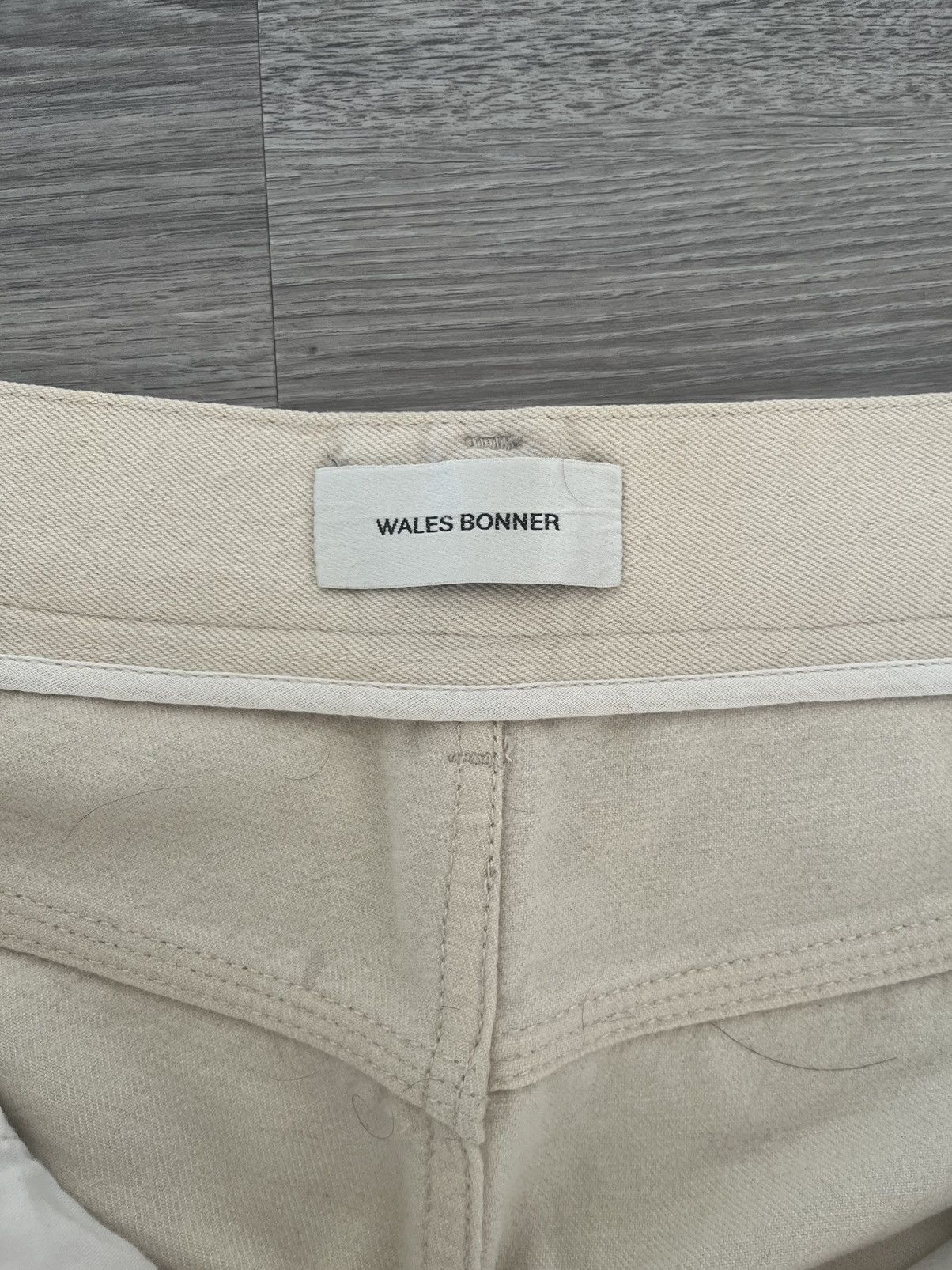 Wales Bonner High-waisted cotton/wool khaki Size US 30 / EU 46 - 11 Thumbnail