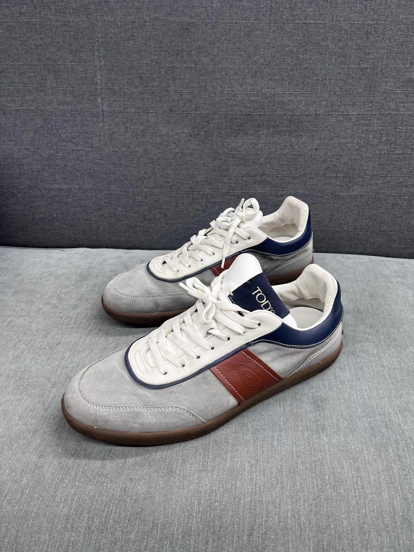 Tod’s suede & leather German trainer 42.5