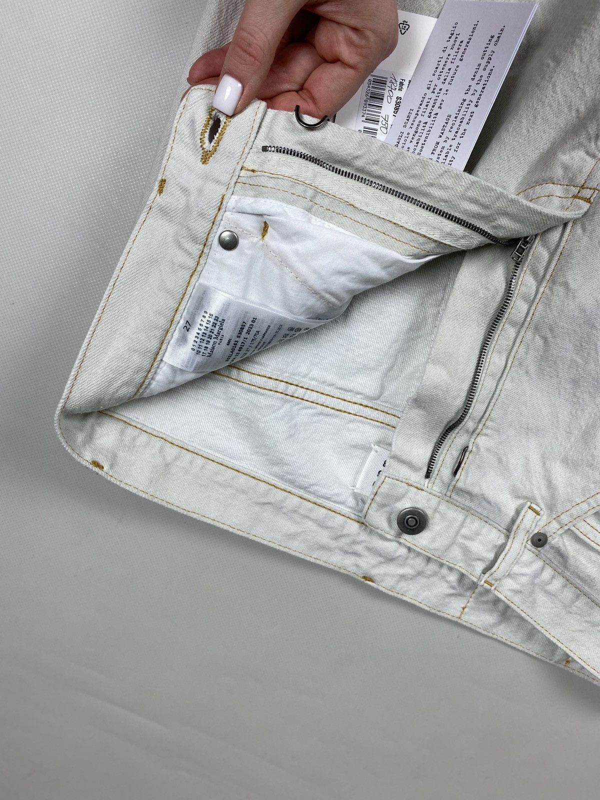 Maison Margiela BNWT! Maison Margiela 5 Pocket Straight Unisex Denim Jeans Size 27" / US 4 / IT 40 - 14 Thumbnail