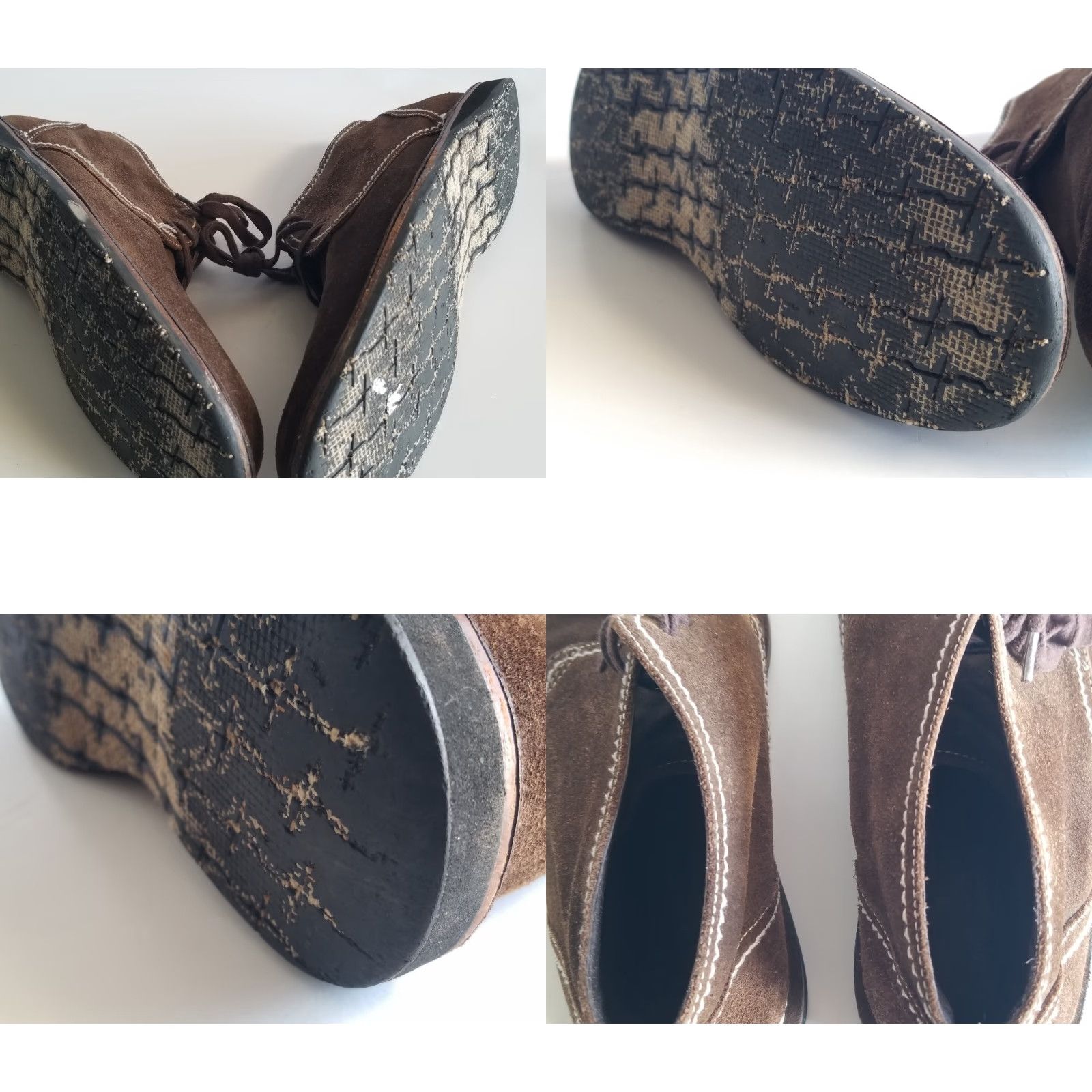 John Varvatos John Varvatos Chukka Boots Brown Suede Leather Men's Lace Up Size 10 Leather Upper Rubber Outsole Leather Lining Lace Up Boots Mens Brown Chukka Shoes Size US 10 / EU 43 - 8 Thumbnail