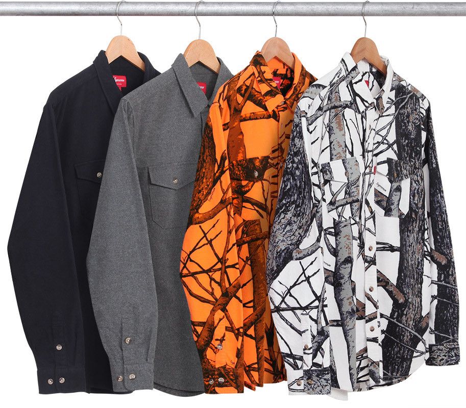 Supreme SUPREME FALL WINTER REAL TREE CHAMOIS FLANNEL BUTTON MEDIUM Size US M / EU 48-50 / 2 - 4 Thumbnail