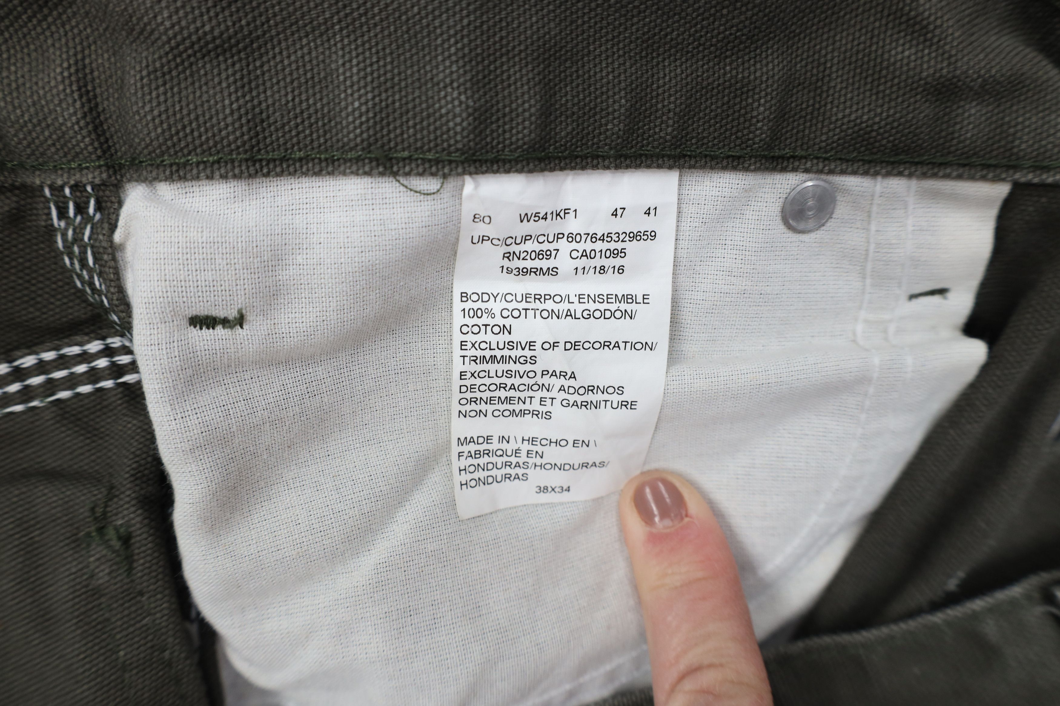 Dickies Vintage Y2K Dickies Wide Leg Canvas Dungaree Pants Green Size US 38 / EU 54 - 7 Thumbnail