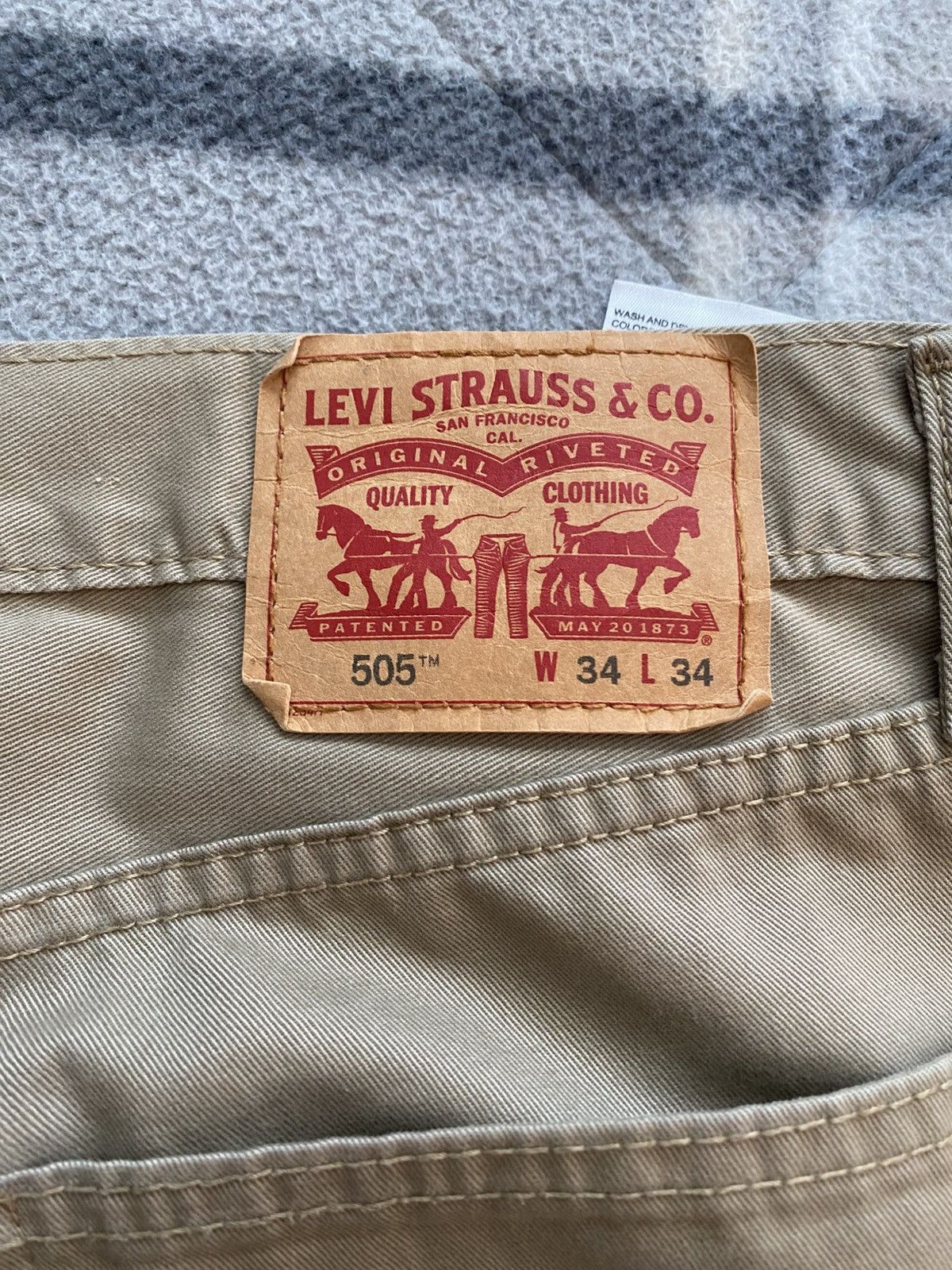 Levi's Levi’s 505 Regular Fit Pants Size US 34 / EU 50 - 6 Thumbnail