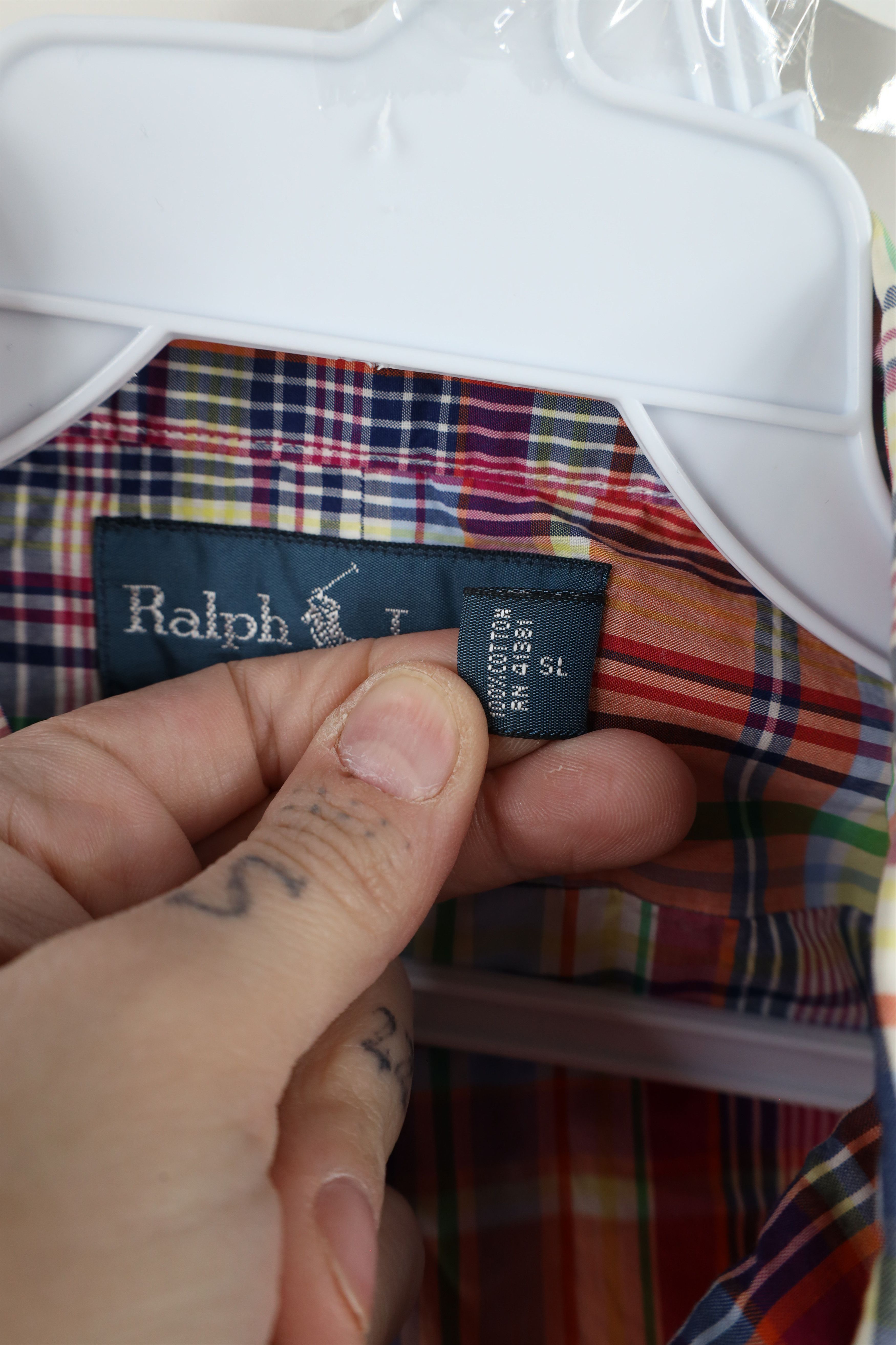Ralph Lauren × Vintage Vintage 90s Ralph Lauren Madras Rainbow Button Down Shirt Size US M / EU 48-50 / 2 - 8 Thumbnail