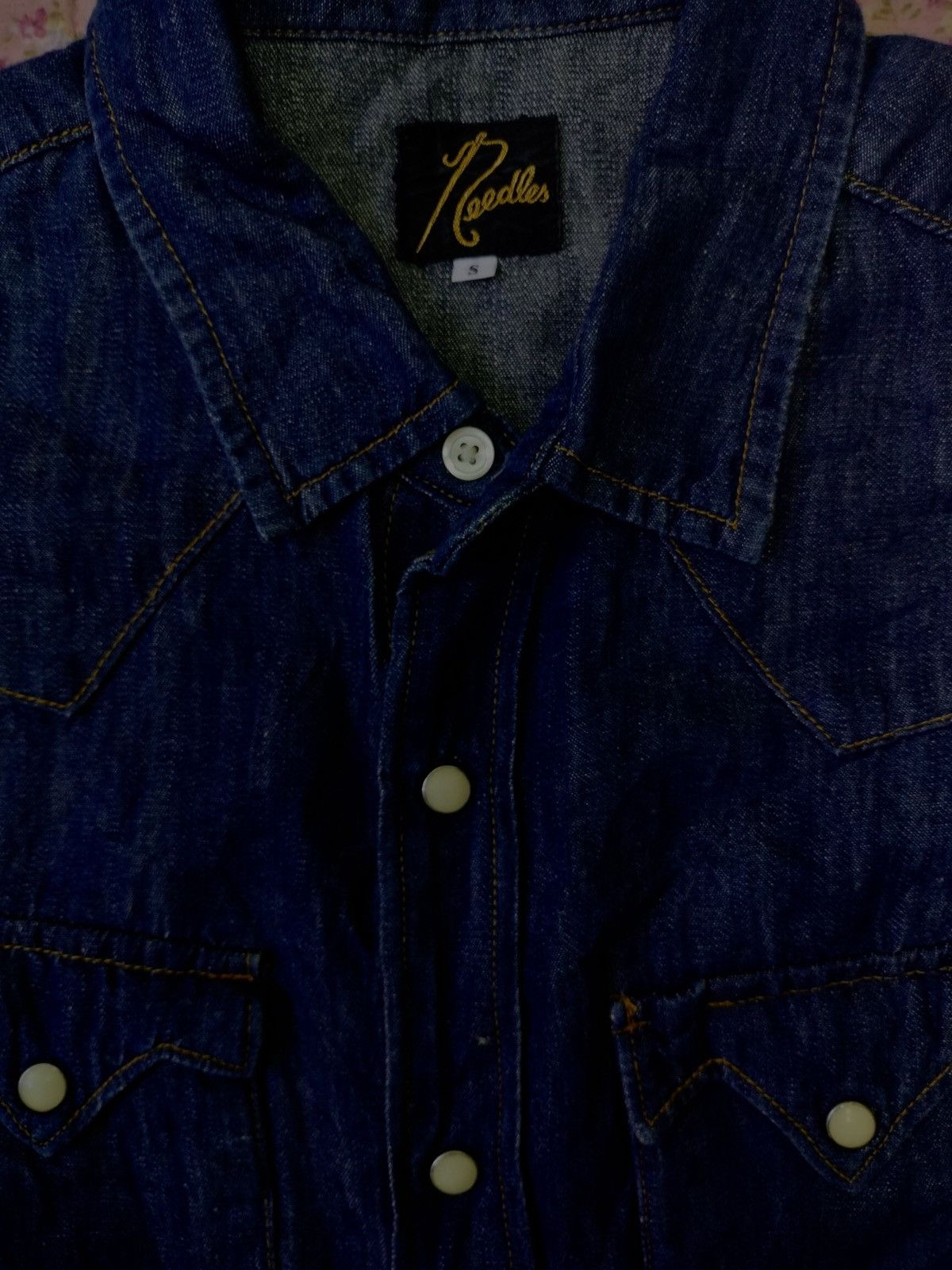 Needles Needles western shirt indigo snap button Size US S / EU 44-46 / 1 - 4 Thumbnail