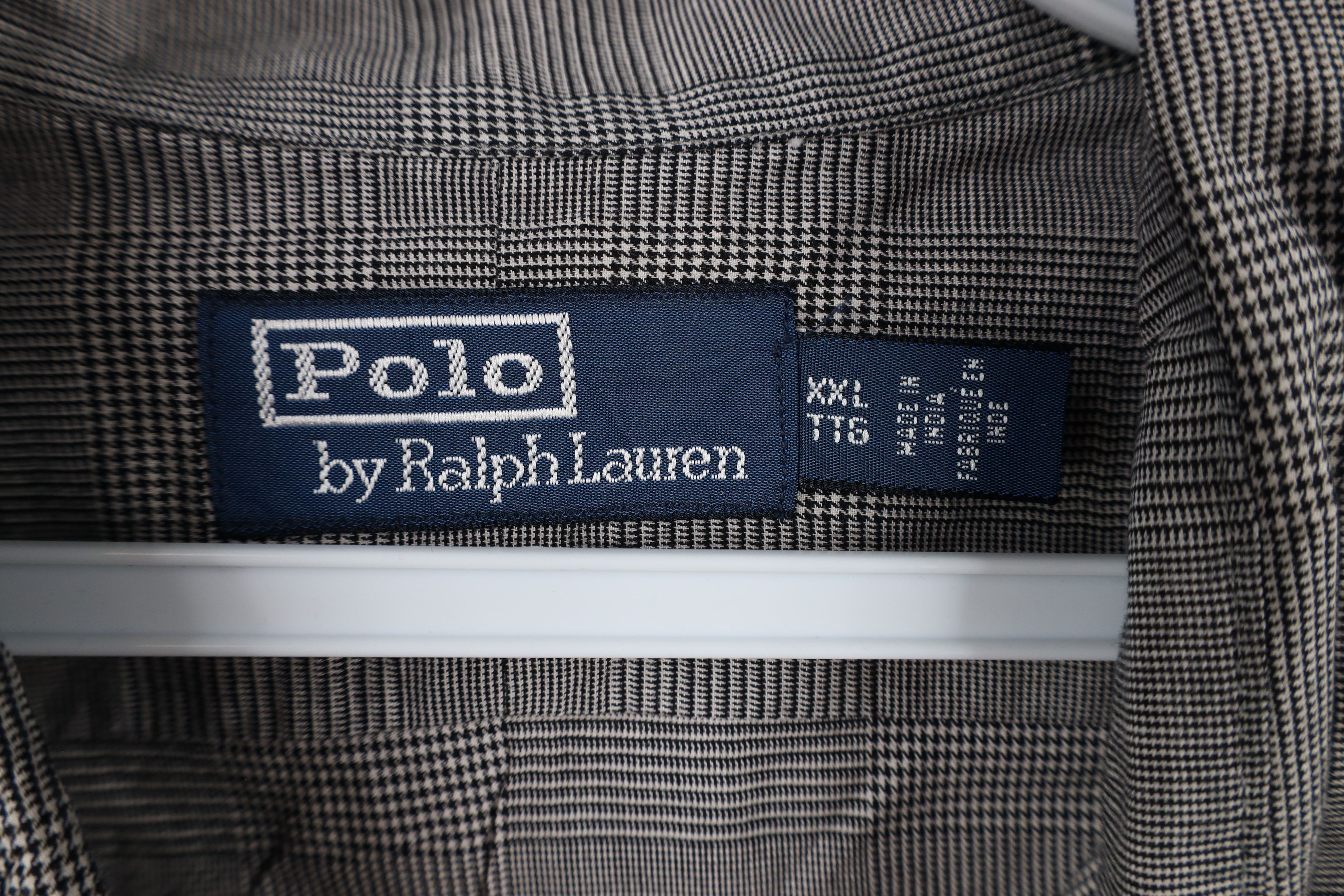 Ralph Lauren × Vintage Vintage 90s Ralph Lauren Houndstooth Plaid Button Shirt Size US XXL / EU 58 / 5 - 4 Thumbnail