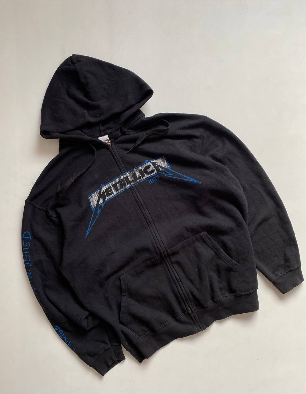 Metallica × Vintage Vintage Metallica Black zip Hoodie 2010 Size US XL / EU 56 / 4 - 1 Thumbnail