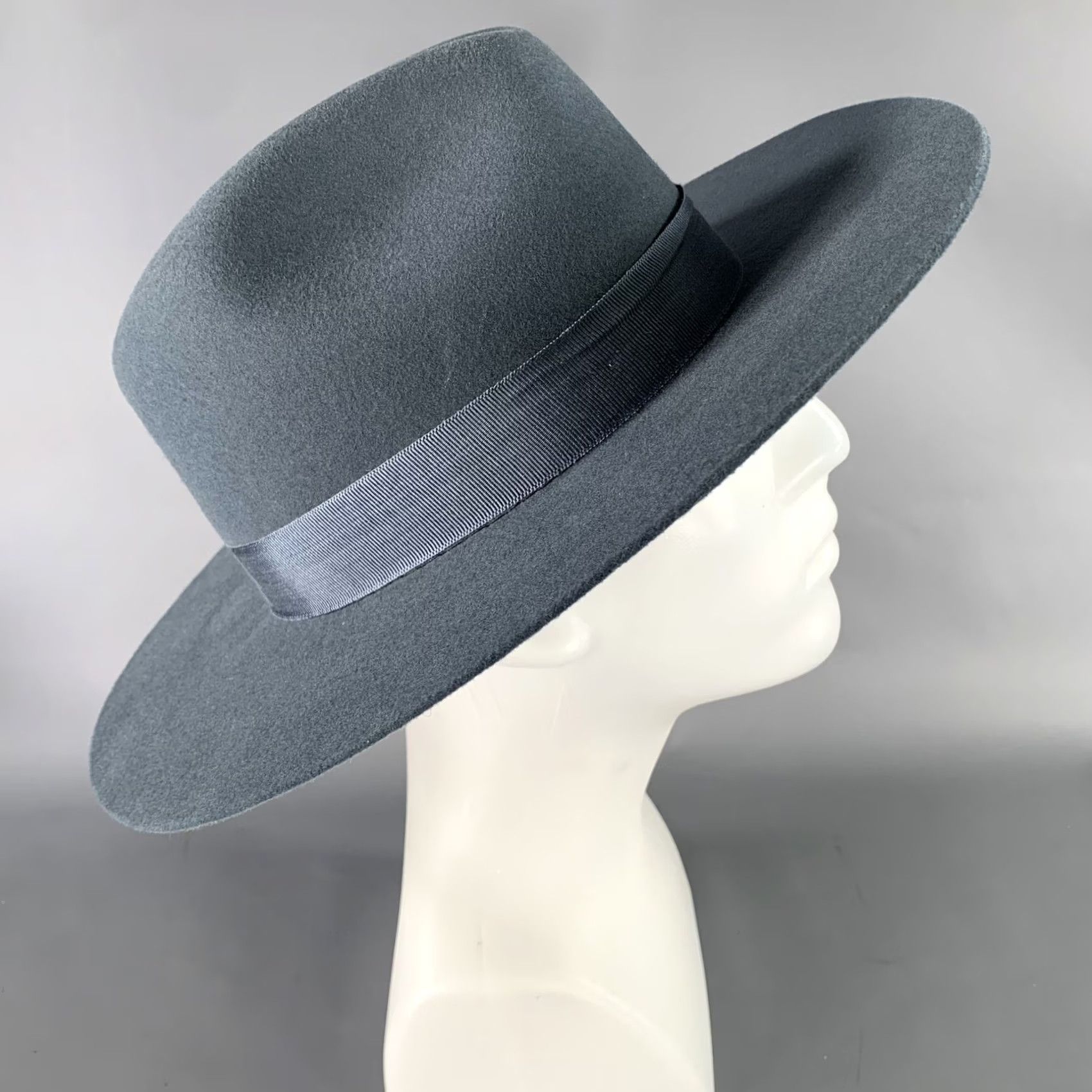 FELT HAMPUI HATS Felt Hats Size 61 Grey Blue Size ONE SIZE - 2 Thumbnail