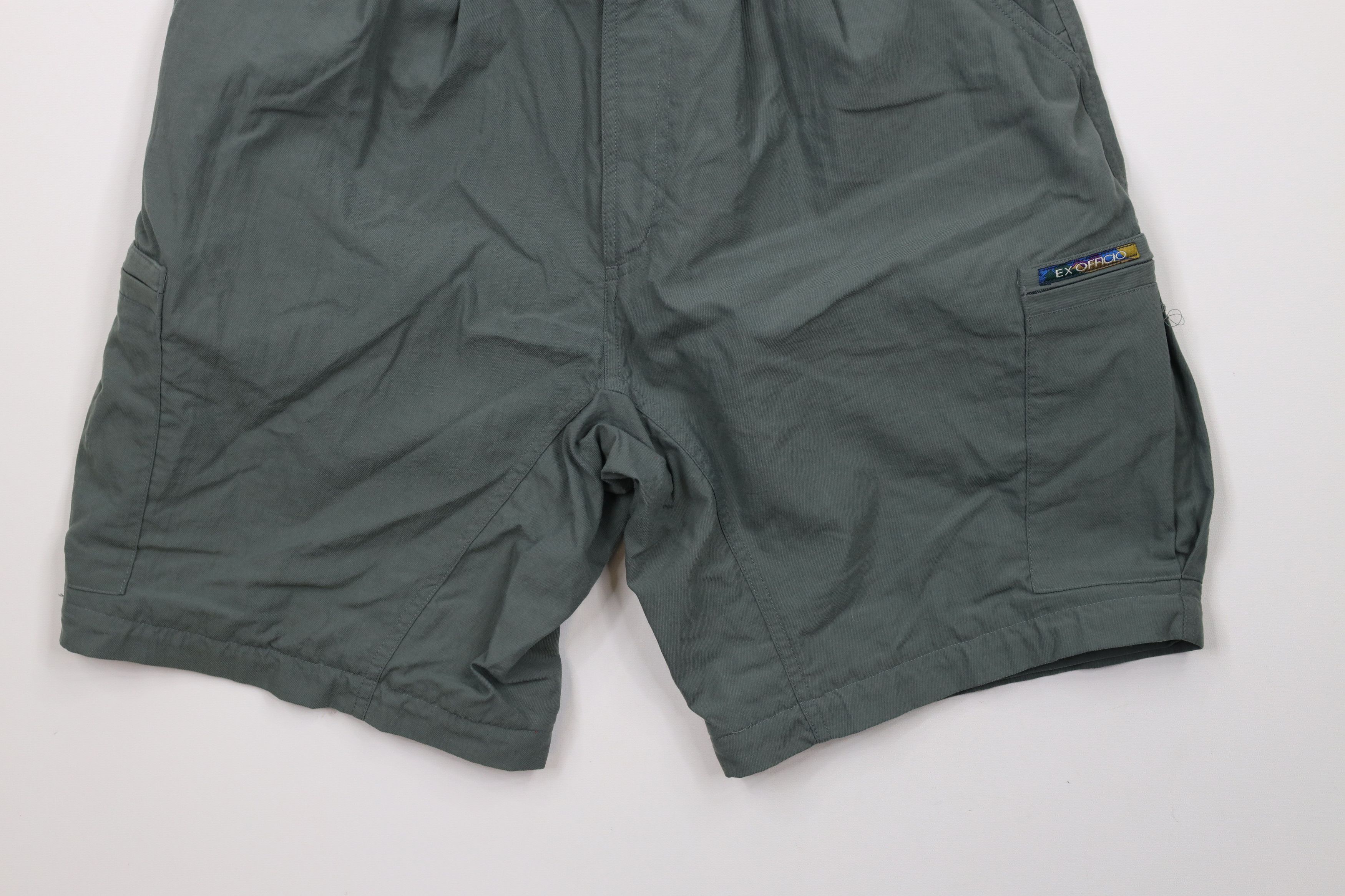 ExOfficio × Vintage Vinage 90s ExOfficio Pleated Hiking Trail Cargo Shorts Size 28" / US 6 / IT 42 - 4 Thumbnail
