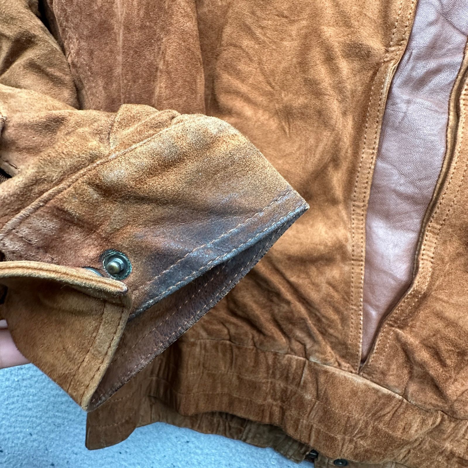 Bruno Magli Vintage Bruno Magli Bomber Suede Leather Jacket 38 Medium Size US M / EU 48-50 / 2 - 10 Thumbnail