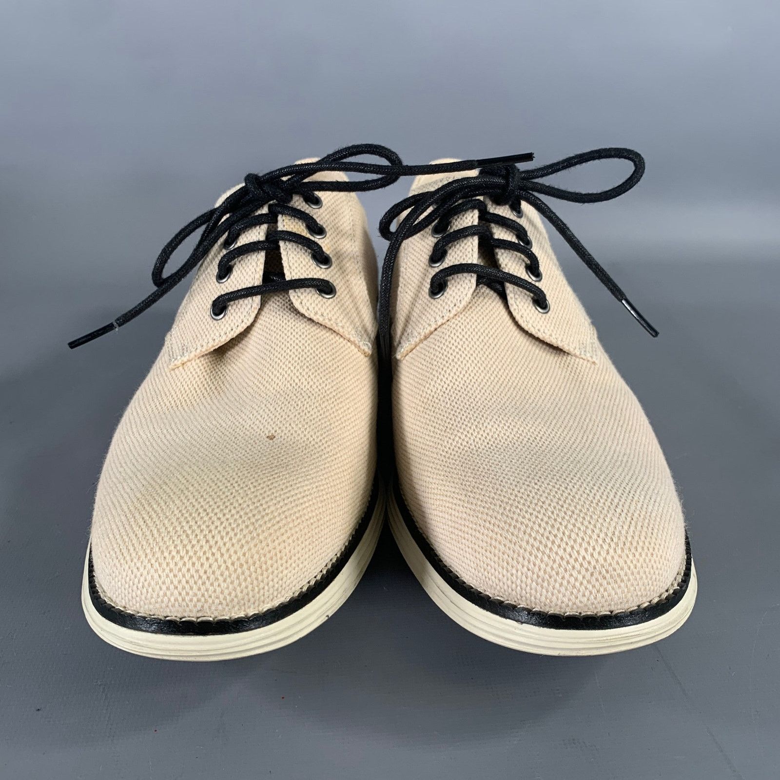 Cole Haan COLE HAAN Size 10.5 Cream Black Textured Sneakers Size US 10.5 / EU 43-44 - 4 Thumbnail