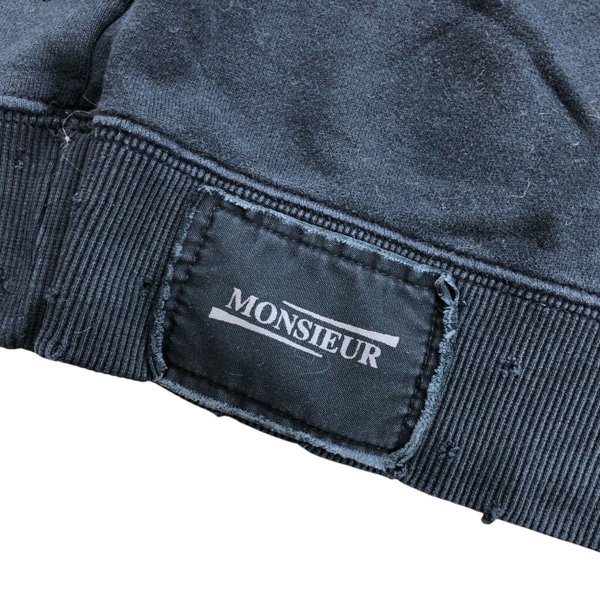 If Six Was Nine × Le Grande Bleu (L.G.B.) × Nicole Club Vintage Nicole Monsieur Embroidered Distressed Zip Hoodie Size US M / EU 48-50 / 2 - 17 Thumbnail
