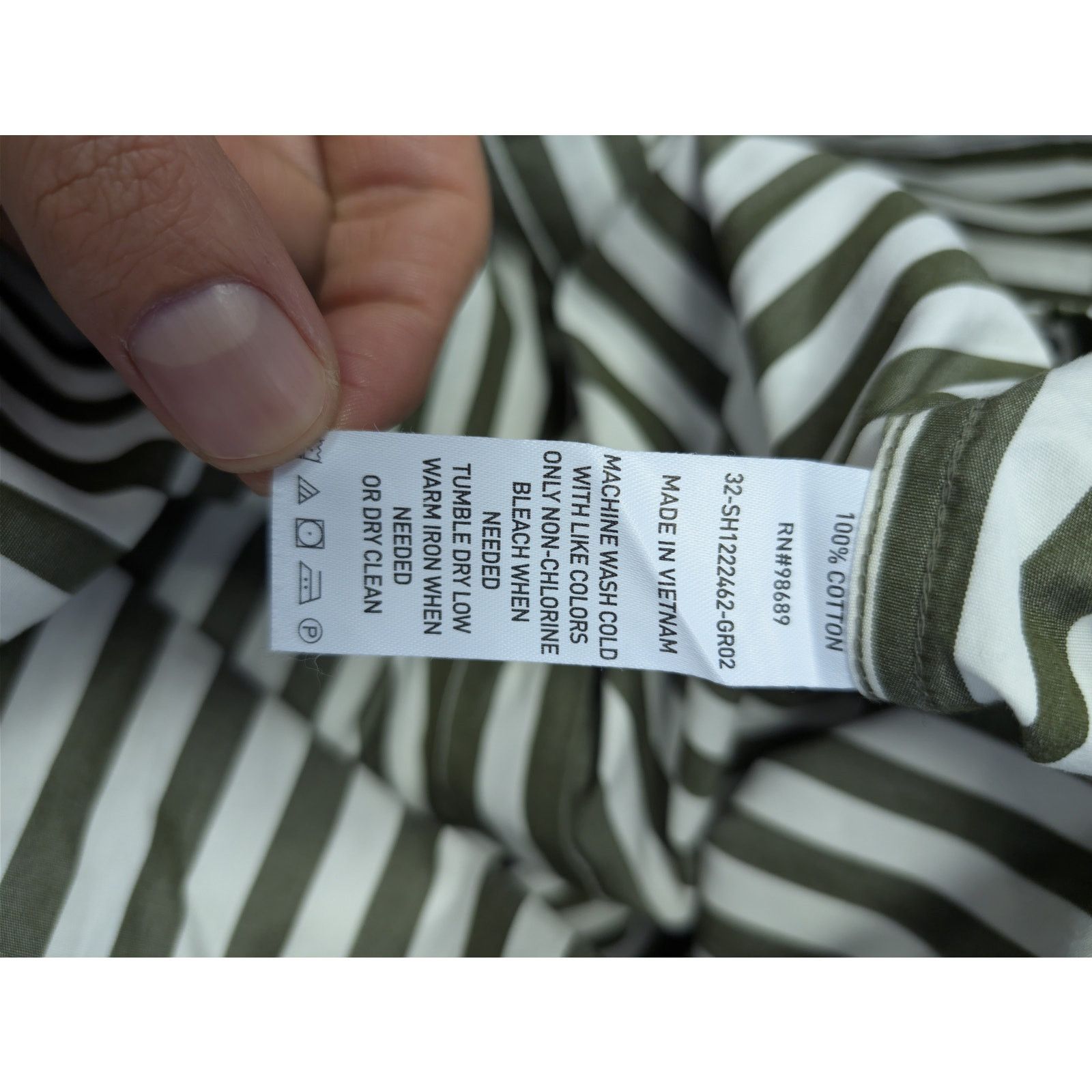 Todd Snyder o1rshd1 CC20 Striped Cotton Long-Sleeved Shirt Olive Green Size US S / EU 44-46 / 1 - 15 Thumbnail