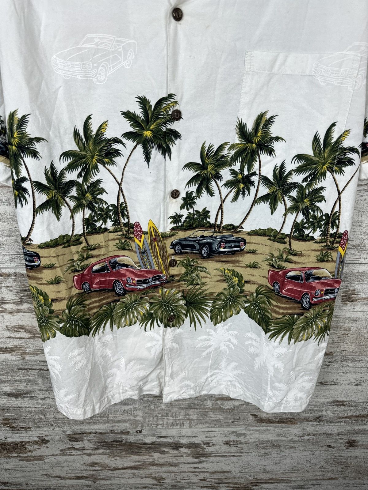 Vintage Mens Vintage Hawaiian Shirts crazy button up USA Size US L / EU 52-54 / 3 - 4 Thumbnail