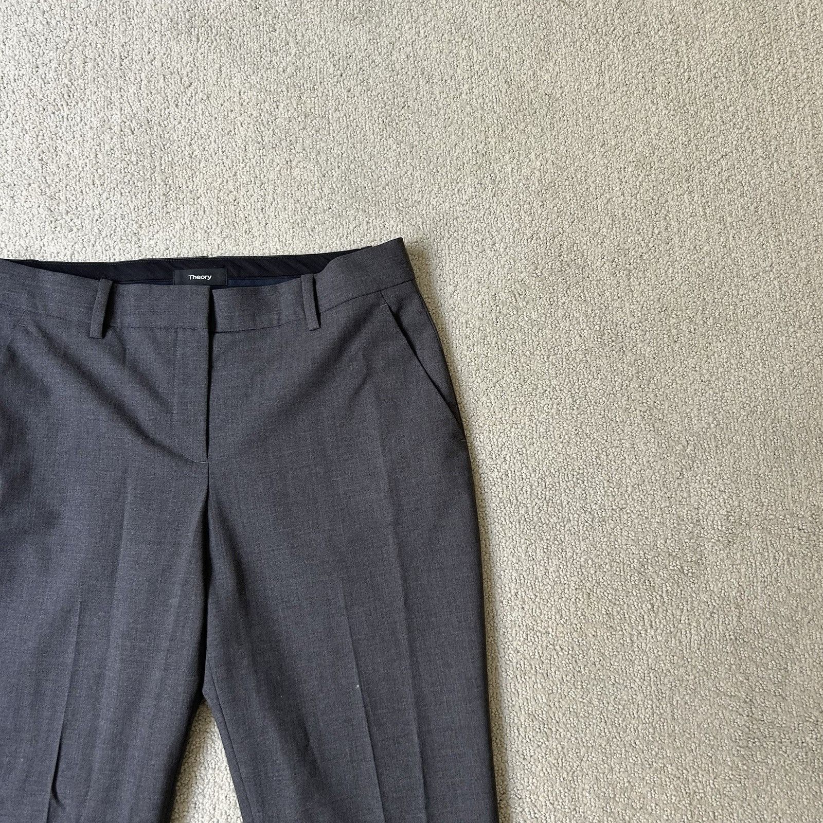 Theory THEORY Womens Treeca 2 Traceable Wool Cropped Dress Pants Gr Size 27" / US 4 / IT 40 - 6 Thumbnail
