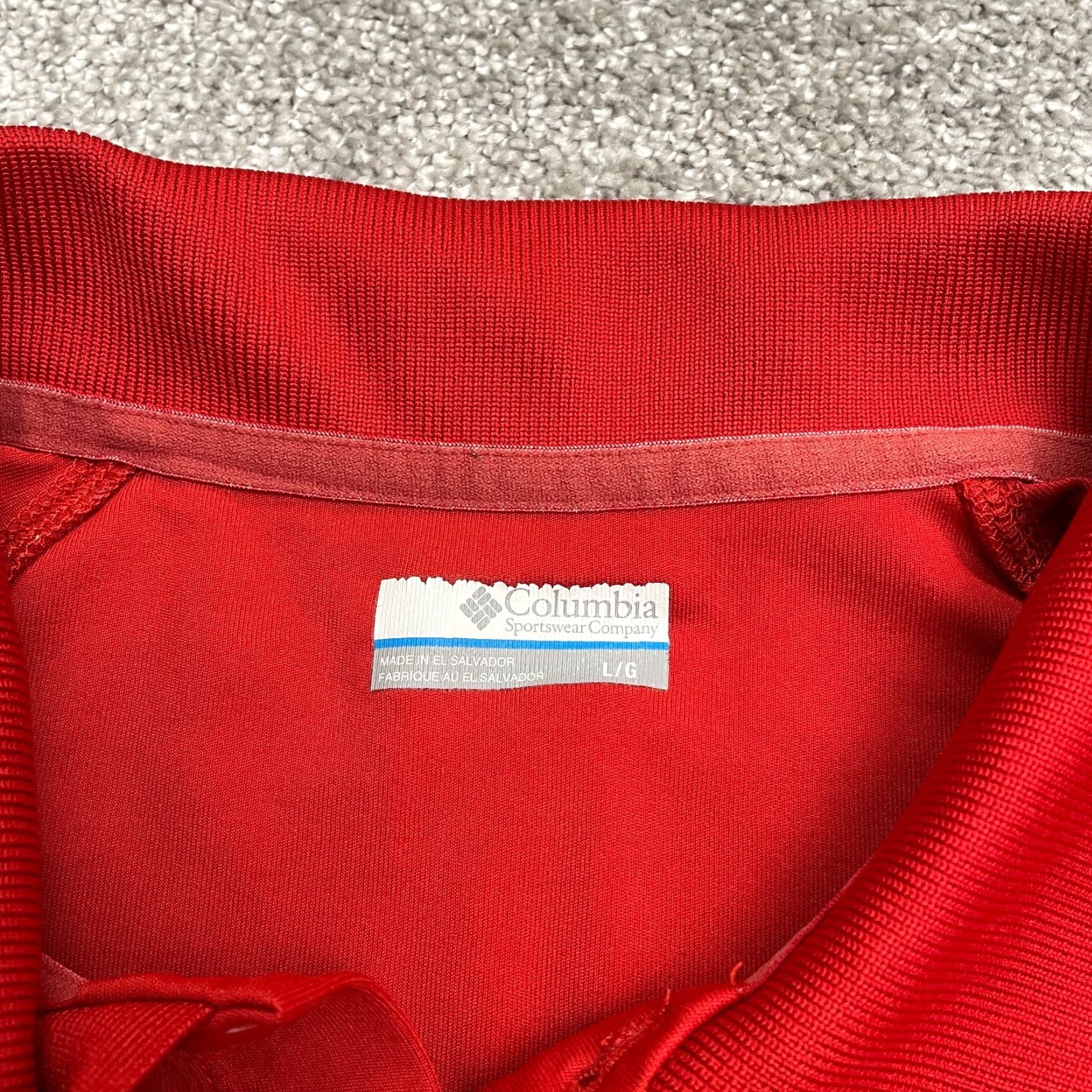 Vintage Columbia PFG Omni-Shade Terminal Tackle Polo Shirt Men Large Orange Short Sleeve Size US L / EU 52-54 / 3 - 7 Thumbnail