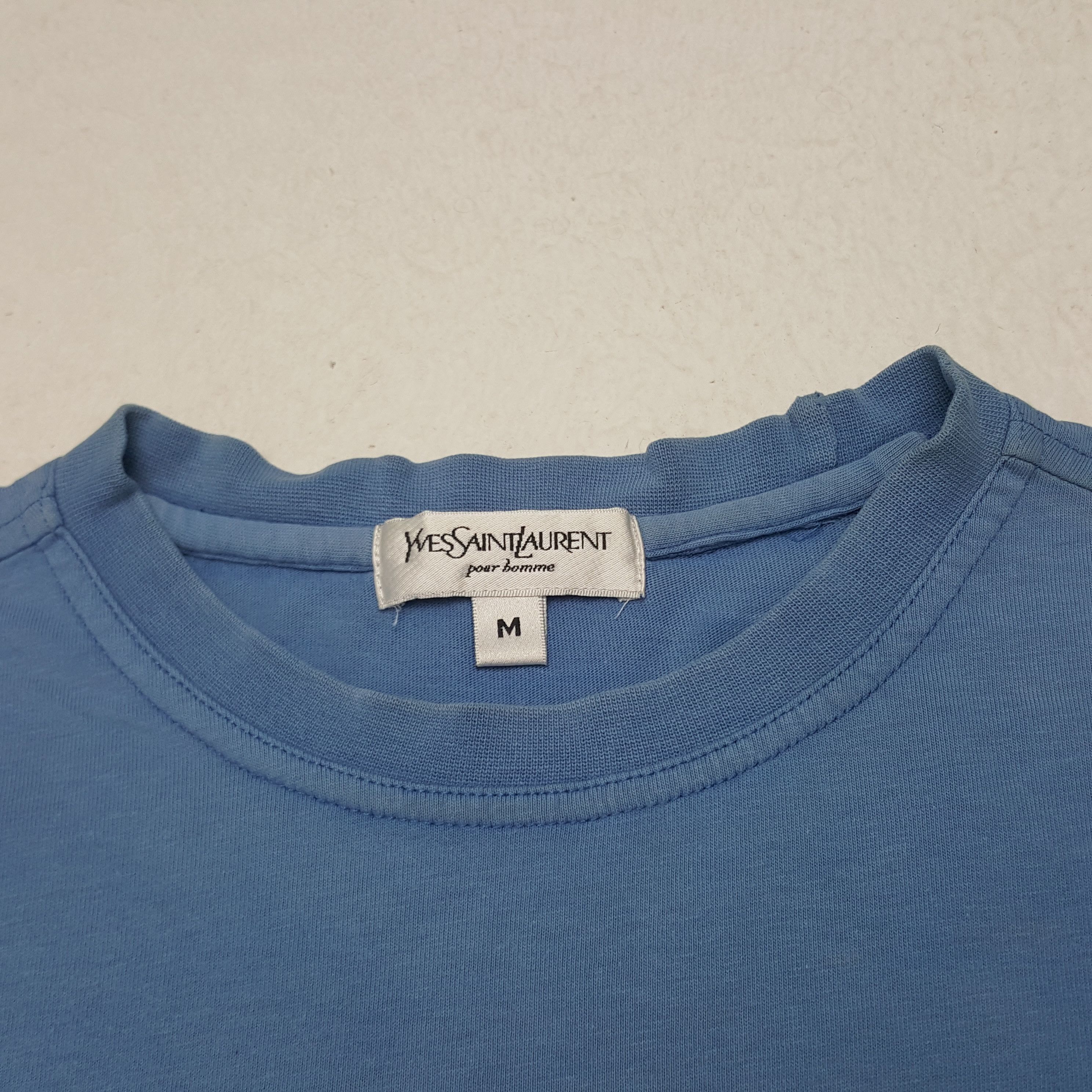 Vintage × Yves Saint Laurent Vintage Yves Saint Laurent Logo Tshirt Size US L / EU 52-54 / 3 - 4 Thumbnail