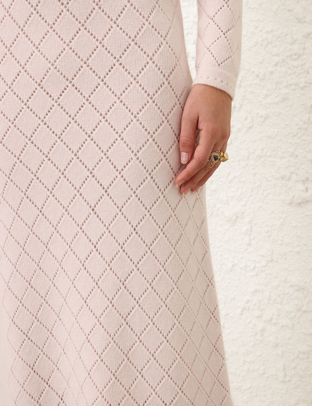 Zimmermann oc11z0825 Illustration Pointelle Skirt in Blush Beige Size 26" / US 2 / IT 38 - 5 Thumbnail