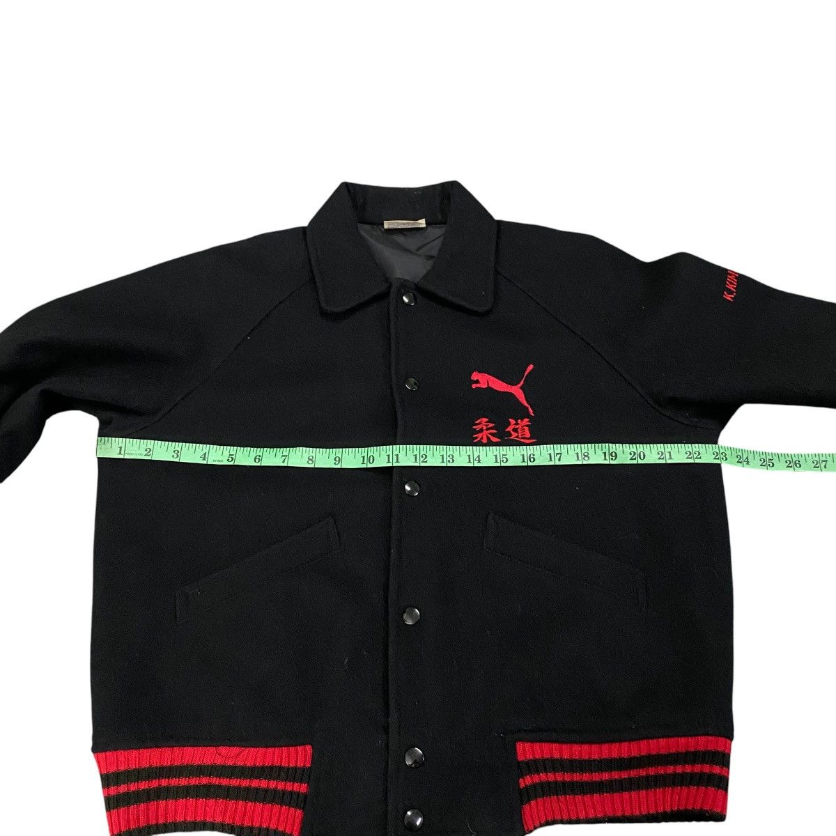 Puma Vintage 90s Puma Varsity Button Jacket L Size Size US L / EU 52-54 / 3 - 14 Thumbnail