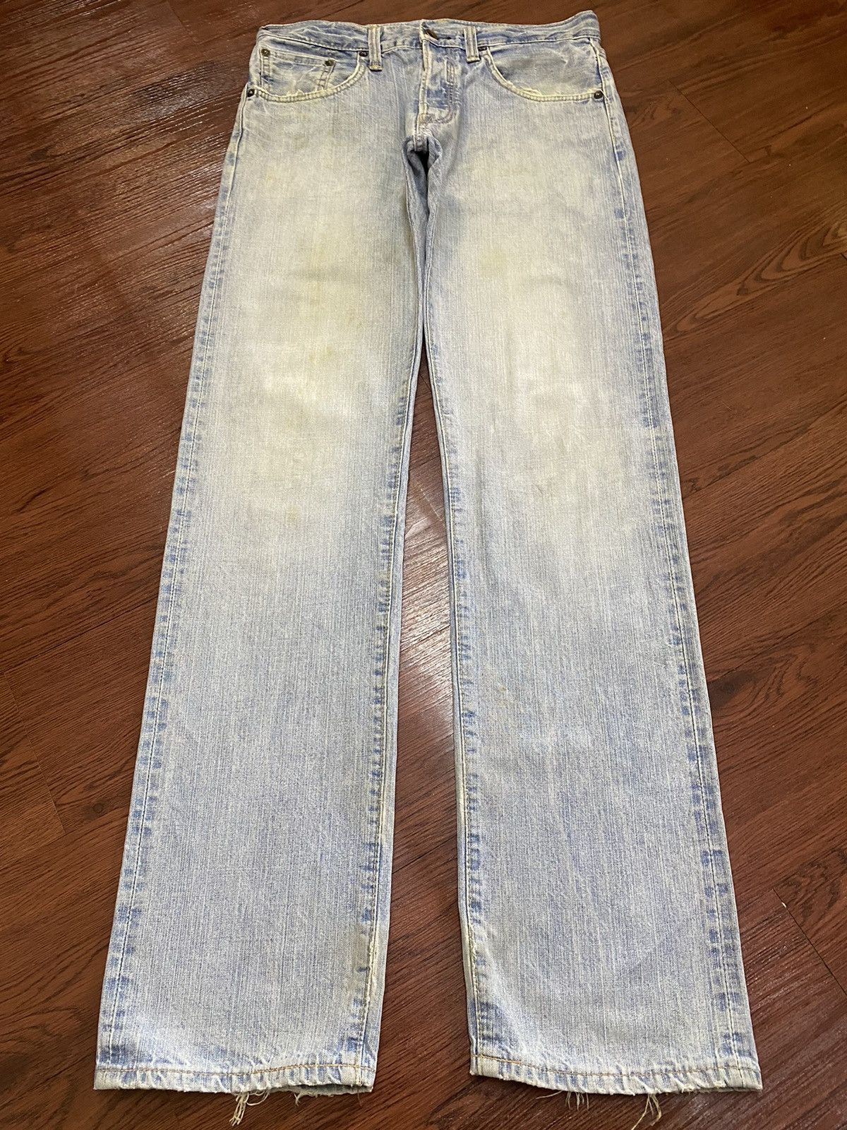 Edwin Vintage Edwin505 BXX Faded Wash Orange Tab Loose Jeans Size US 32 / EU 48 - 1 Thumbnail