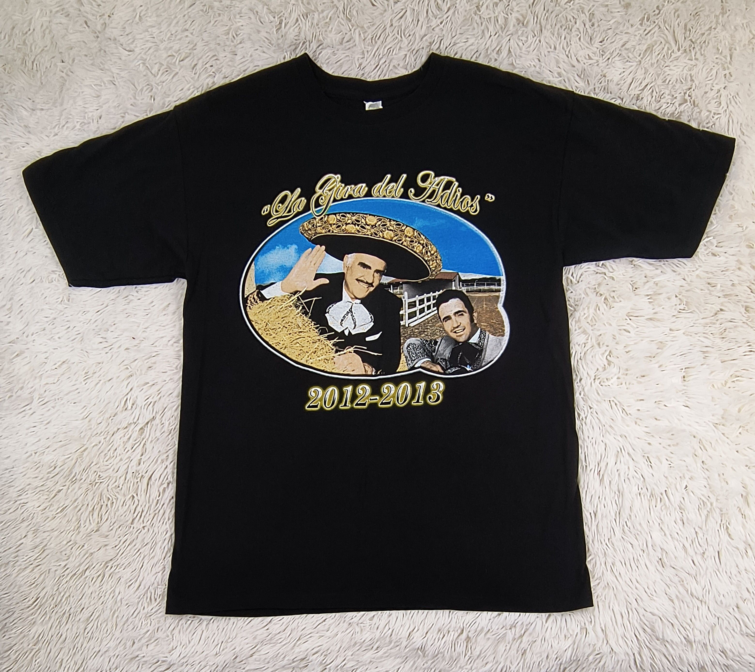 Mexican Threads Vicente Fernandez la gira del adios 2012 tee Size US M / EU 48-50 / 2 - 2 Thumbnail