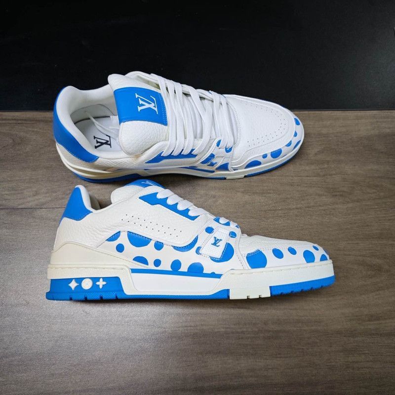 Louis Vuitton Yayoi Kusama x Louis Vuitton Trainer Sneakers -2508 Size US 10.5 / EU 43-44 - 7 Thumbnail