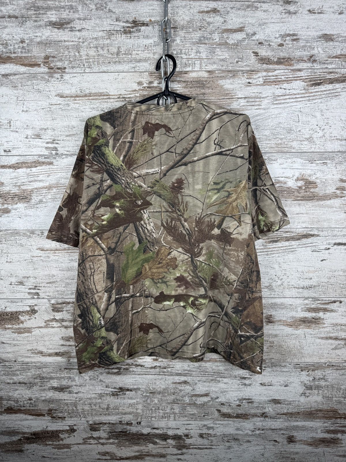 Vintage Vintage Real Tree T Shirt Large tee camo mens streetwear Size US L / EU 52-54 / 3 - 9 Thumbnail