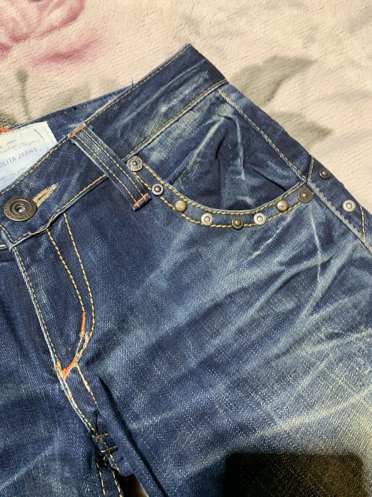 If Six Was Nine Insane 🔥 Yoshitomo nara x lolita jeans floral baggy jeans Size 29" - 12 Thumbnail