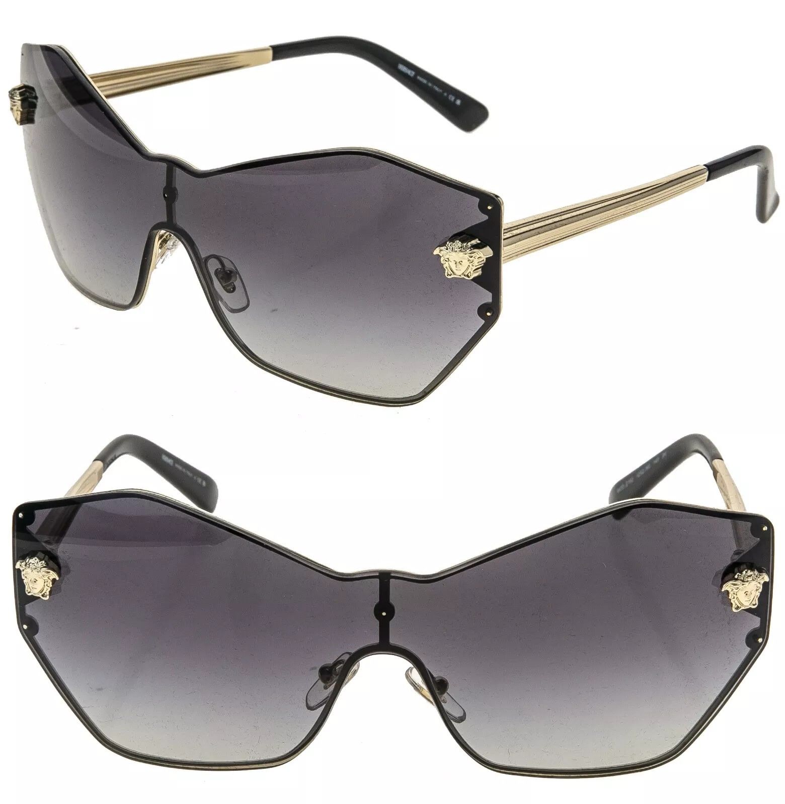 Versace VERSACE GLAM Stud Medusa Head 2182 Gray VE2182 Sunglasses Size ONE SIZE - 1 Thumbnail