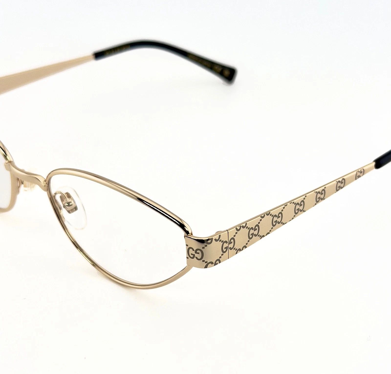Gucci GUCCI GG1853O 1853 Gold Monogram Optical Eyeglasses 001 Size ONE SIZE - 8 Thumbnail