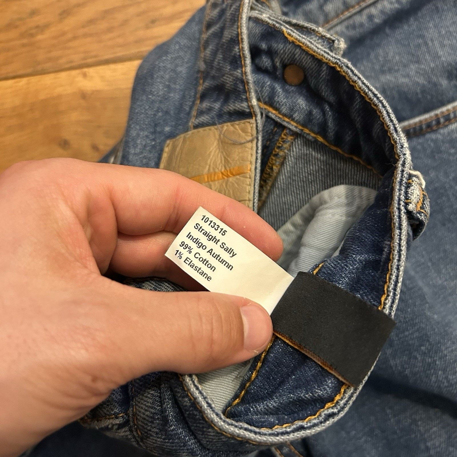 Nudie Jeans Straight Sally Indigo Autumn Blue Stretch Jeans 32x30 Size 32" / US 10 / IT 46 - 5 Thumbnail
