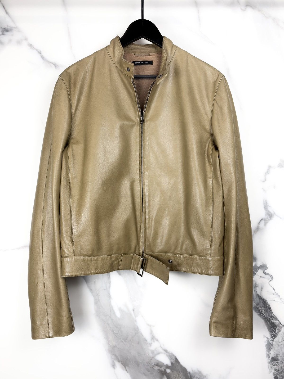 Gucci Gucci Tom Ford Double Zip Buckled Moto Leather Jacket Size US S / EU 44-46 / 1 - 1 Thumbnail
