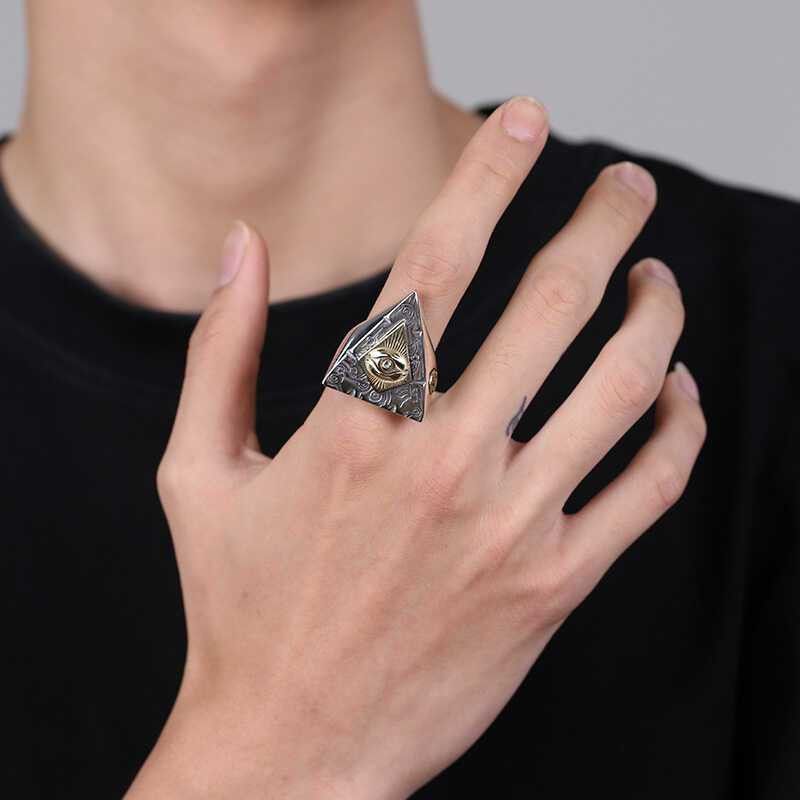 Jewelry All See Eye Jewelry Rings Open Size Chrome Ring (Size 7-13) Size ONE SIZE - 5 Thumbnail