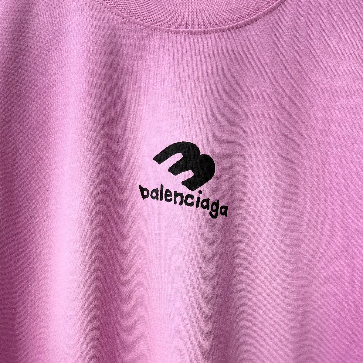 Balenciaga Balenciaga Vintage 3D Logo Pink T-Shirt Size US S / EU 44-46 / 1 - 2 Thumbnail