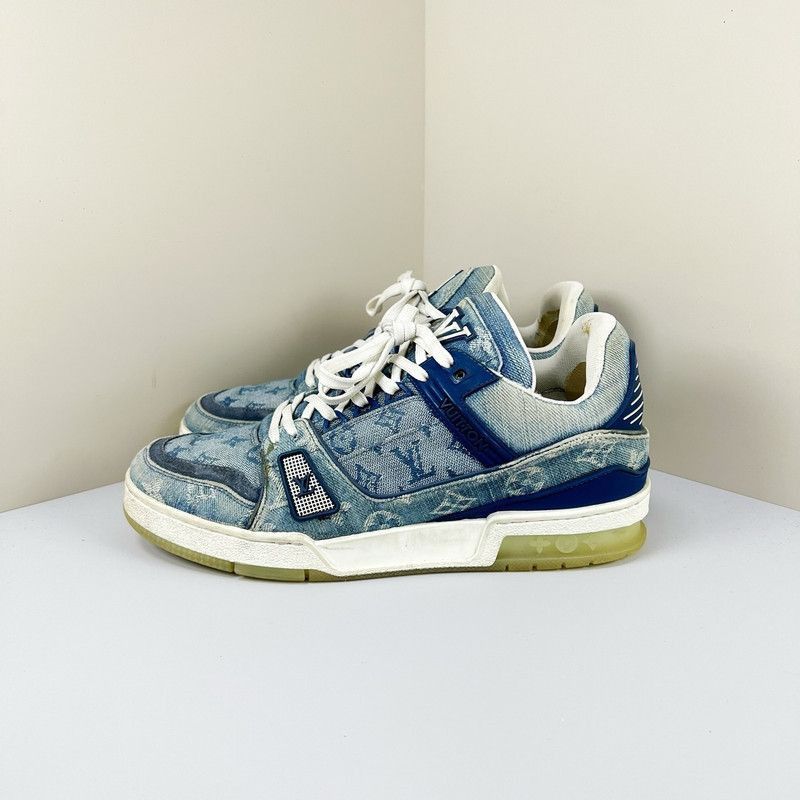 Louis Vuitton Louis Vuitton Stylish Blue Sneakers for Men - Size US 8.5 / EU 41-42 - 1 Thumbnail