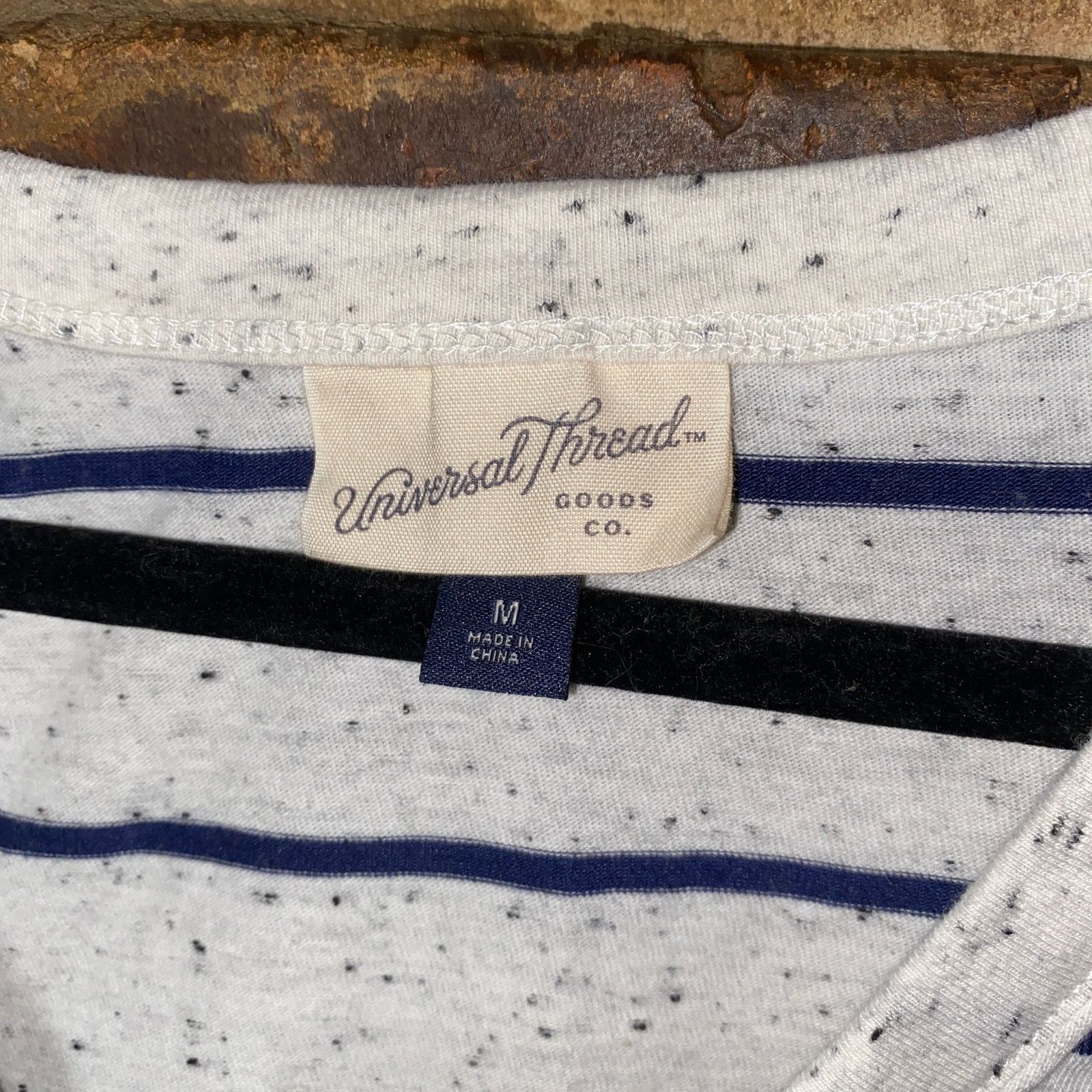 Other Universal Thread Gray Blue Striped Speckle Tank Top Medium Size M / US 6-8 / IT 42-44 - 5 Thumbnail