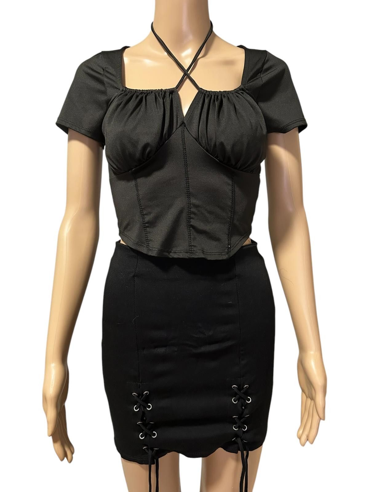 Designer Stylish Olive Green Crop Top Size S / US 4 / IT 40 - 3 Thumbnail