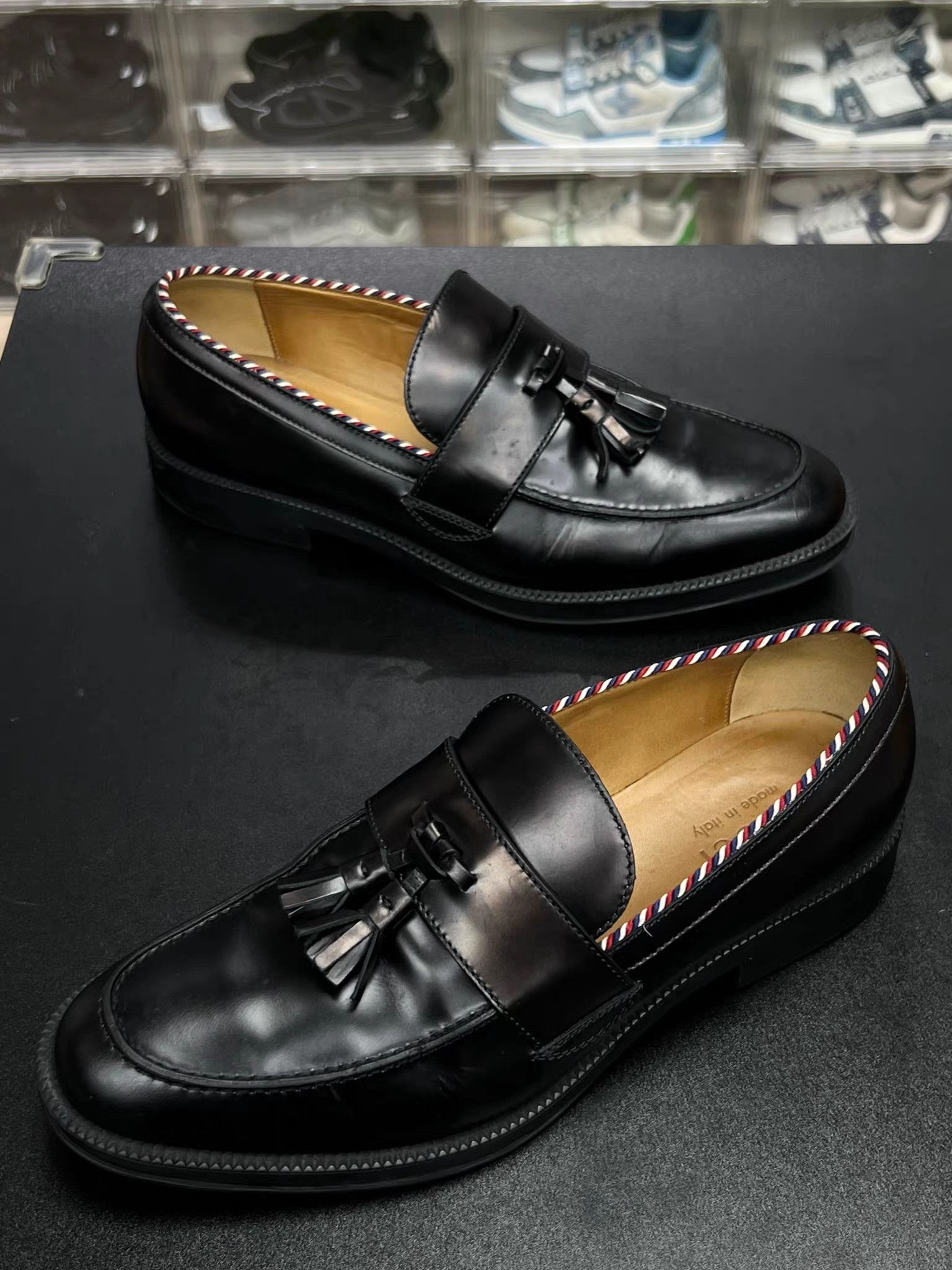 Gucci Gucci Interlocking G Tassel Leather Loafers K15 Size US 10 / EU 43 - 1 Thumbnail
