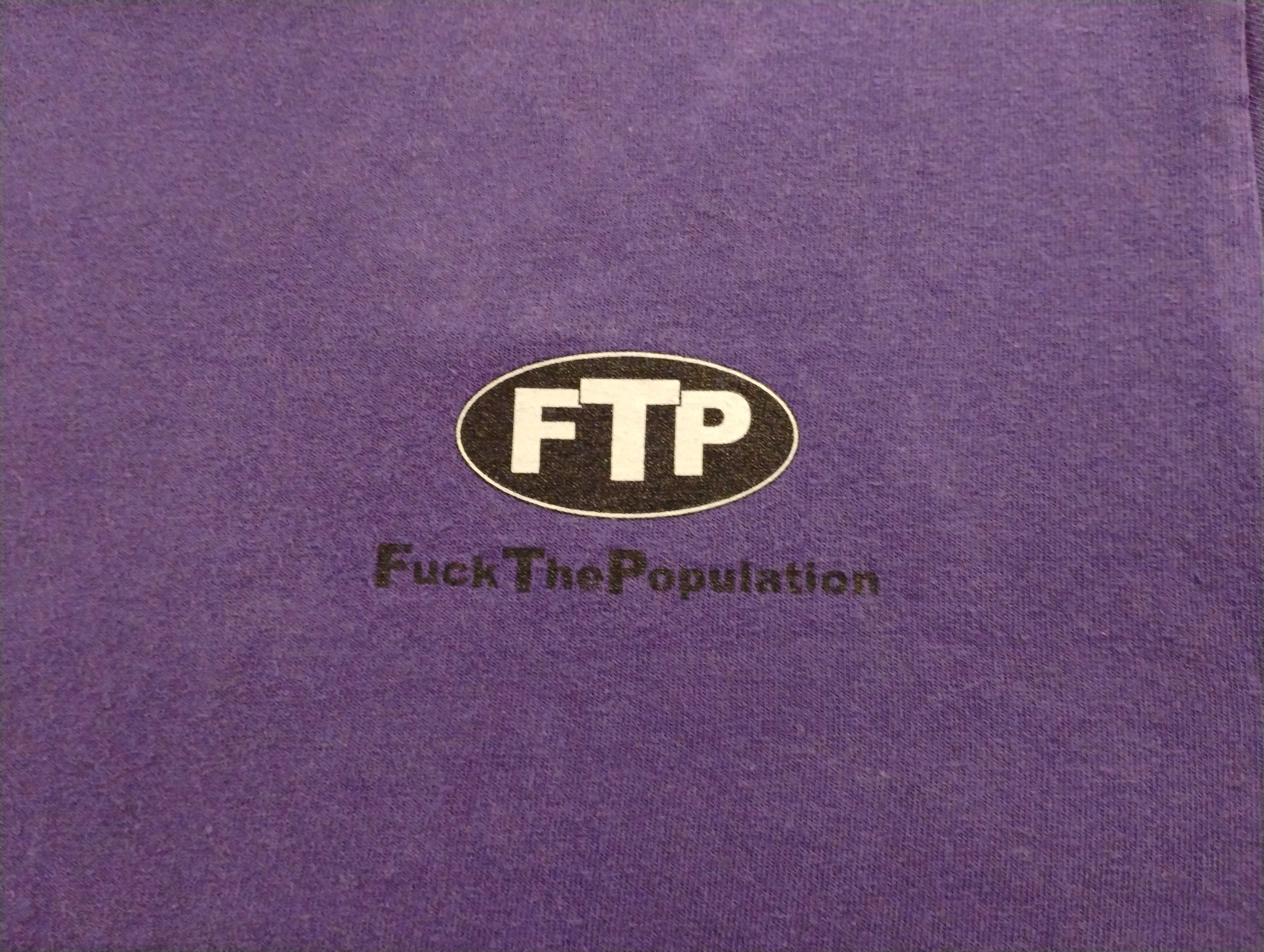 Fuck The Population FTP Oval Logo Tee Size US M / EU 48-50 / 2 - 3 Thumbnail