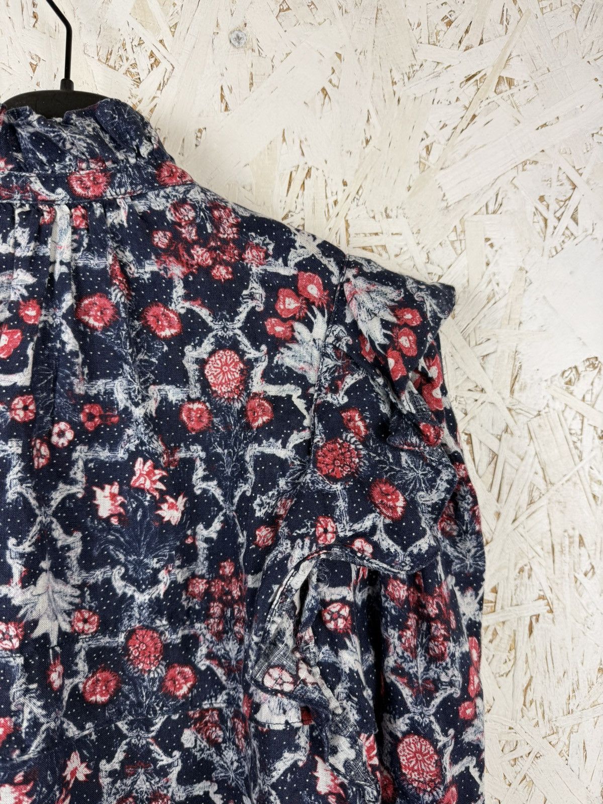Isabel Marant Etoile Isabel Marant Etoile Blouse Tedy Linen Ruffle Button Up Size M / US 6-8 / IT 42-44 - 7 Thumbnail