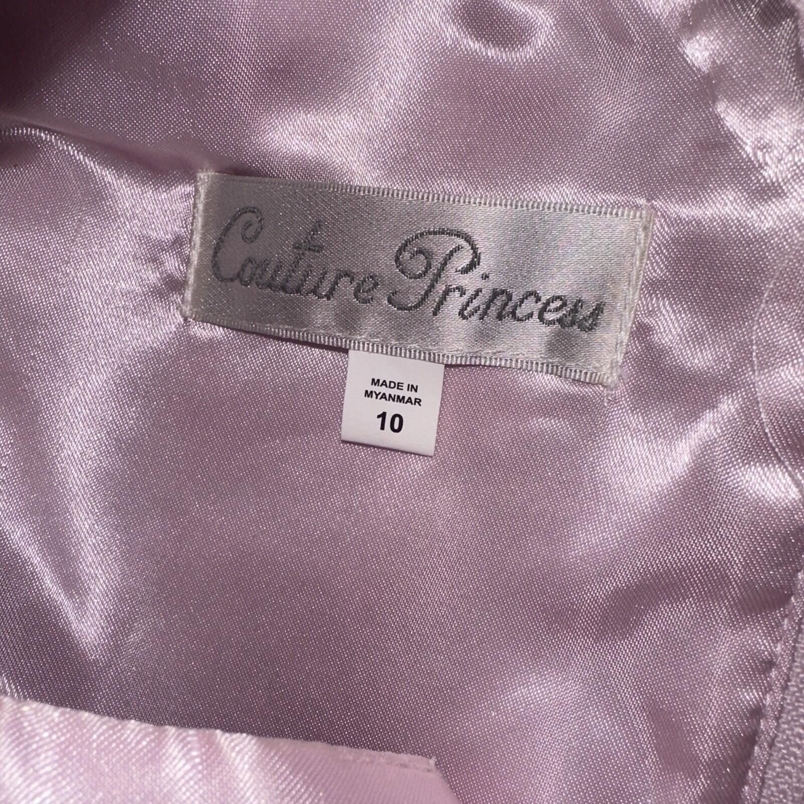 Other Couture Princess Girls Pink Floral Embroidered Dress 10 Size ONE SIZE - 3 Thumbnail