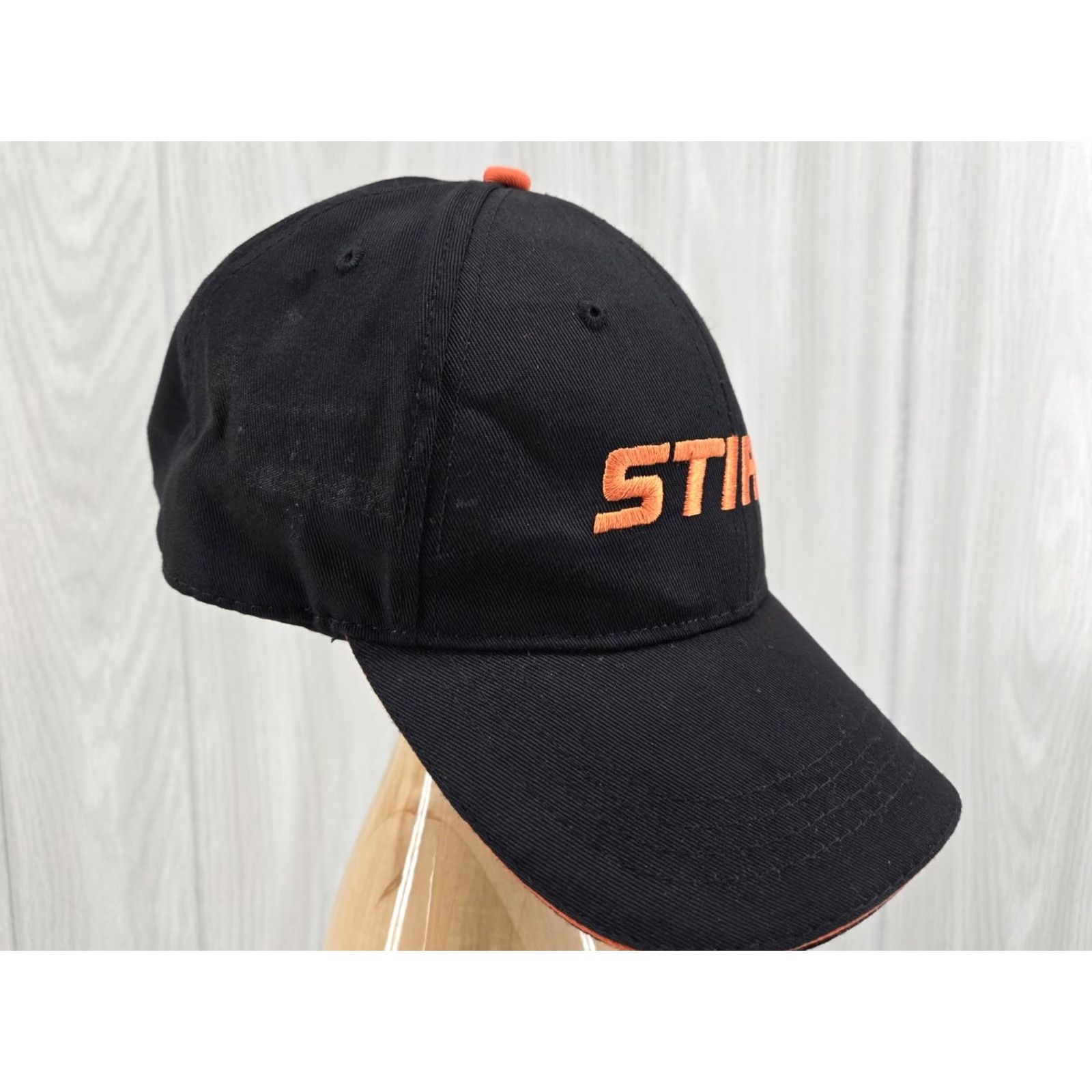 Bally STIHL Chainsaw Strapback Hat Ball Cap Outdoor Power Tools Black Embroidered Logo Strapback Hat Size ONE SIZE - 5 Thumbnail