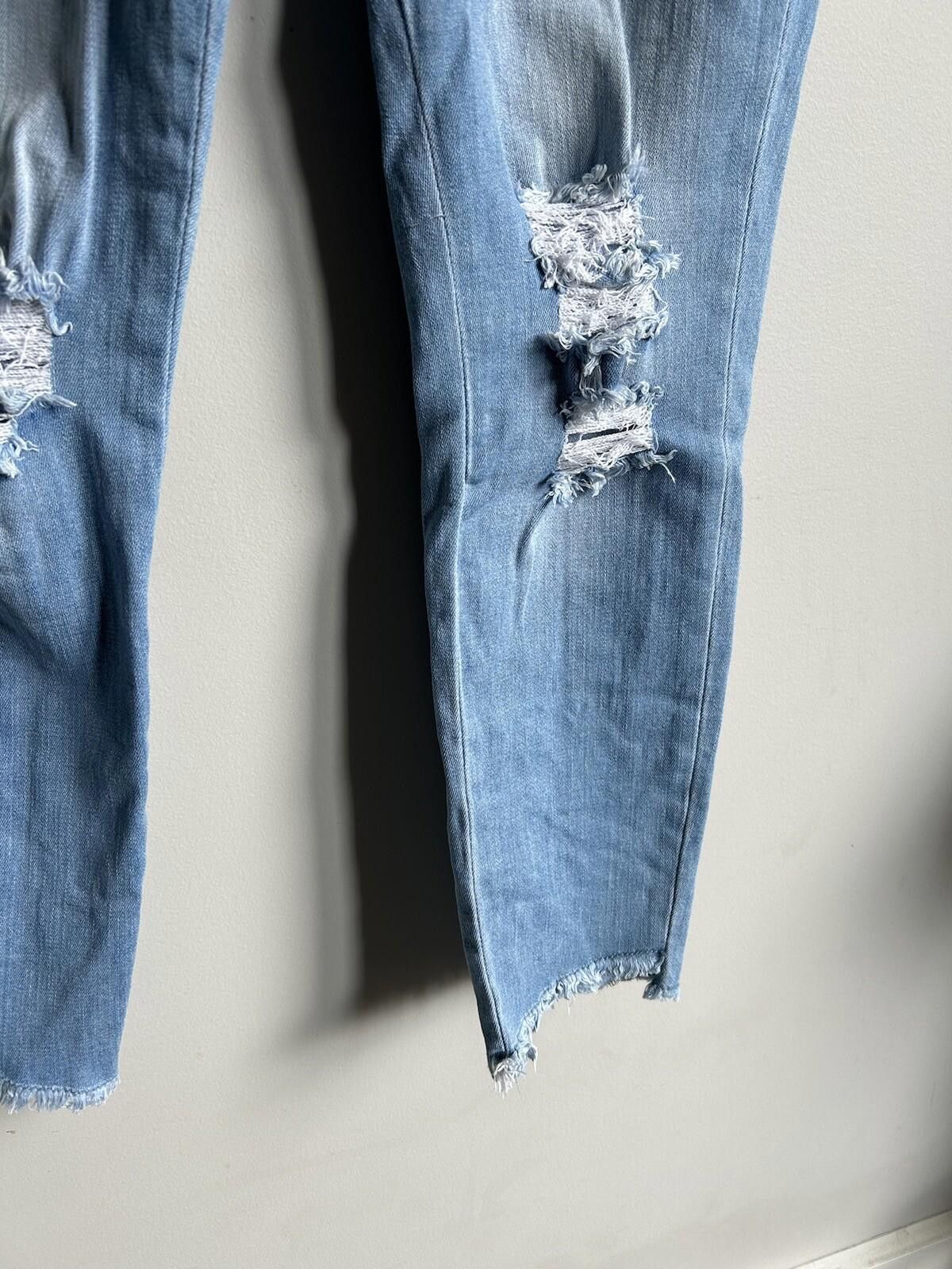 Dolce & Gabbana Grab Hi Rise Blue Jean Embroidered Sequin Flower-Sz 29 (12) Size 29" - 8 Thumbnail