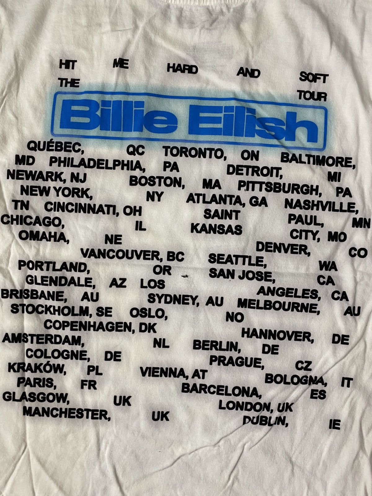 Band Tees BILLIE EILISH TEE. Size US L / EU 52-54 / 3 - 7 Thumbnail