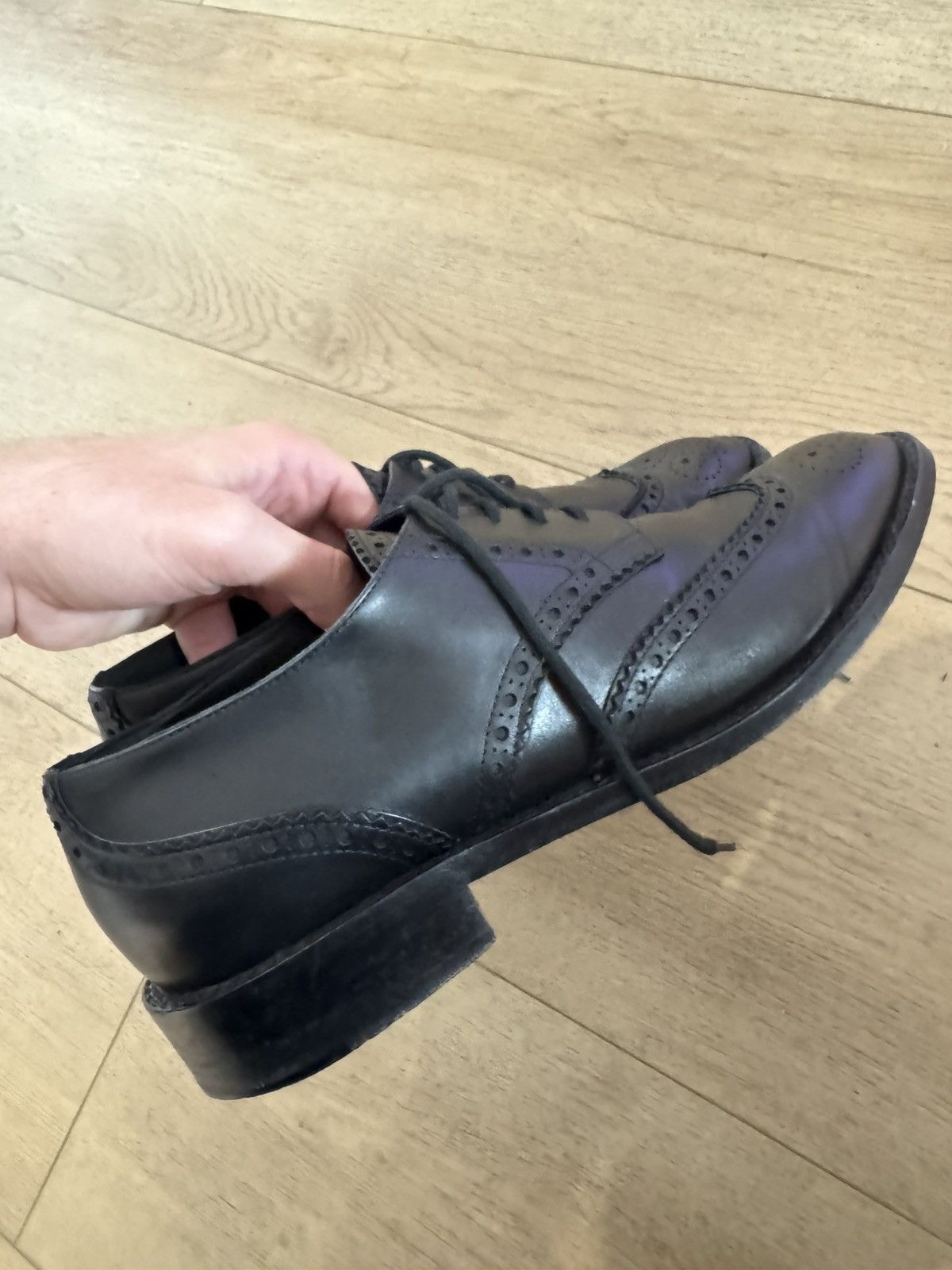 Saint Laurent Paris Leather whipstitch brogues Size US 9 / EU 42 - 12 Thumbnail