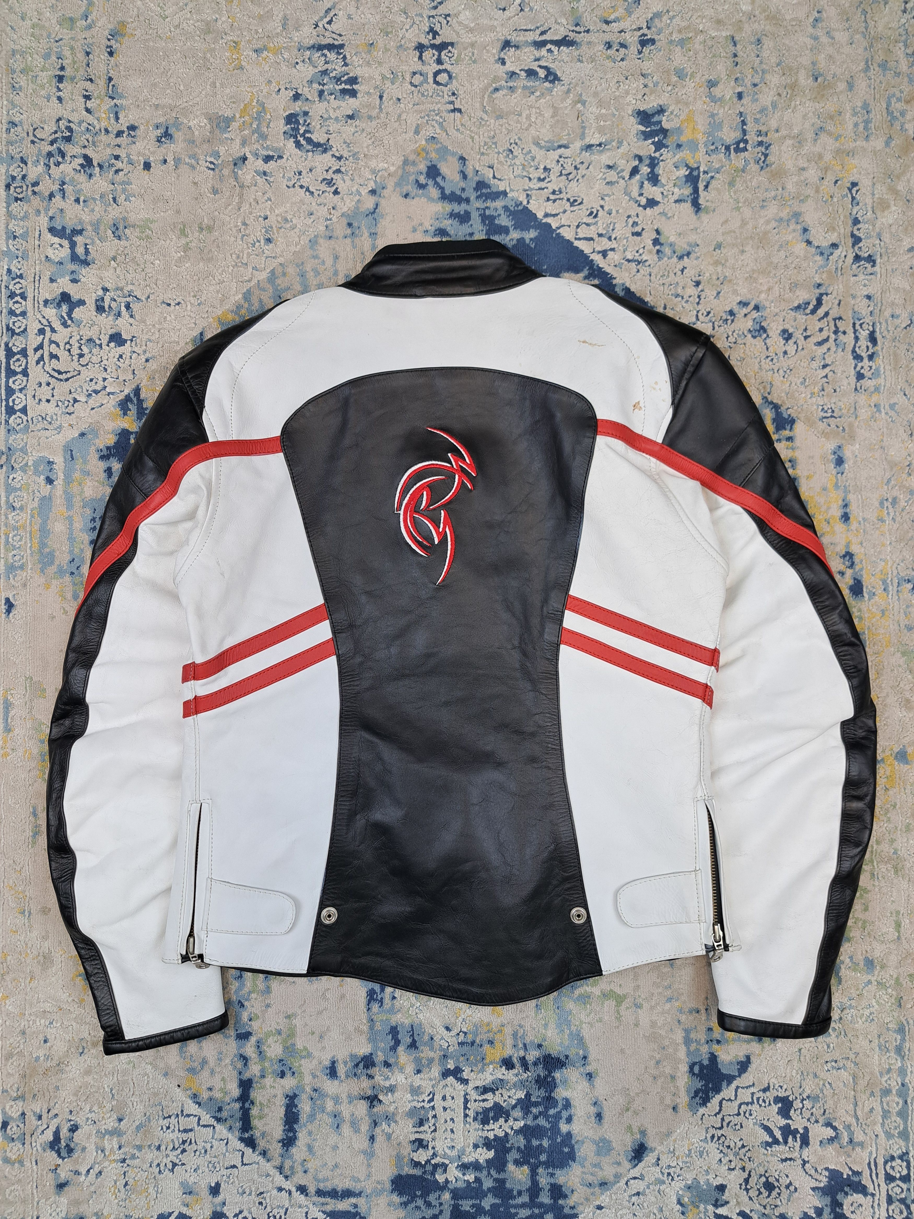 Genuine Leather Genuine Leather Avant Garde Cropped Racing Tribal Jacket Size M / US 6-8 / IT 42-44 - 2 Thumbnail